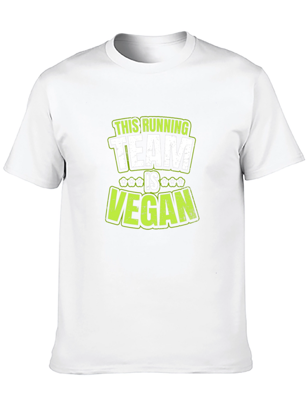 Vegan Running Team T-Shirt - Black Cotton Tee