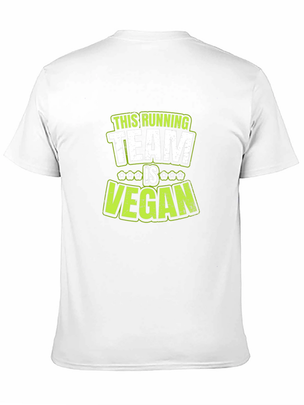 Vegan Running Team T-Shirt - Black Cotton Tee