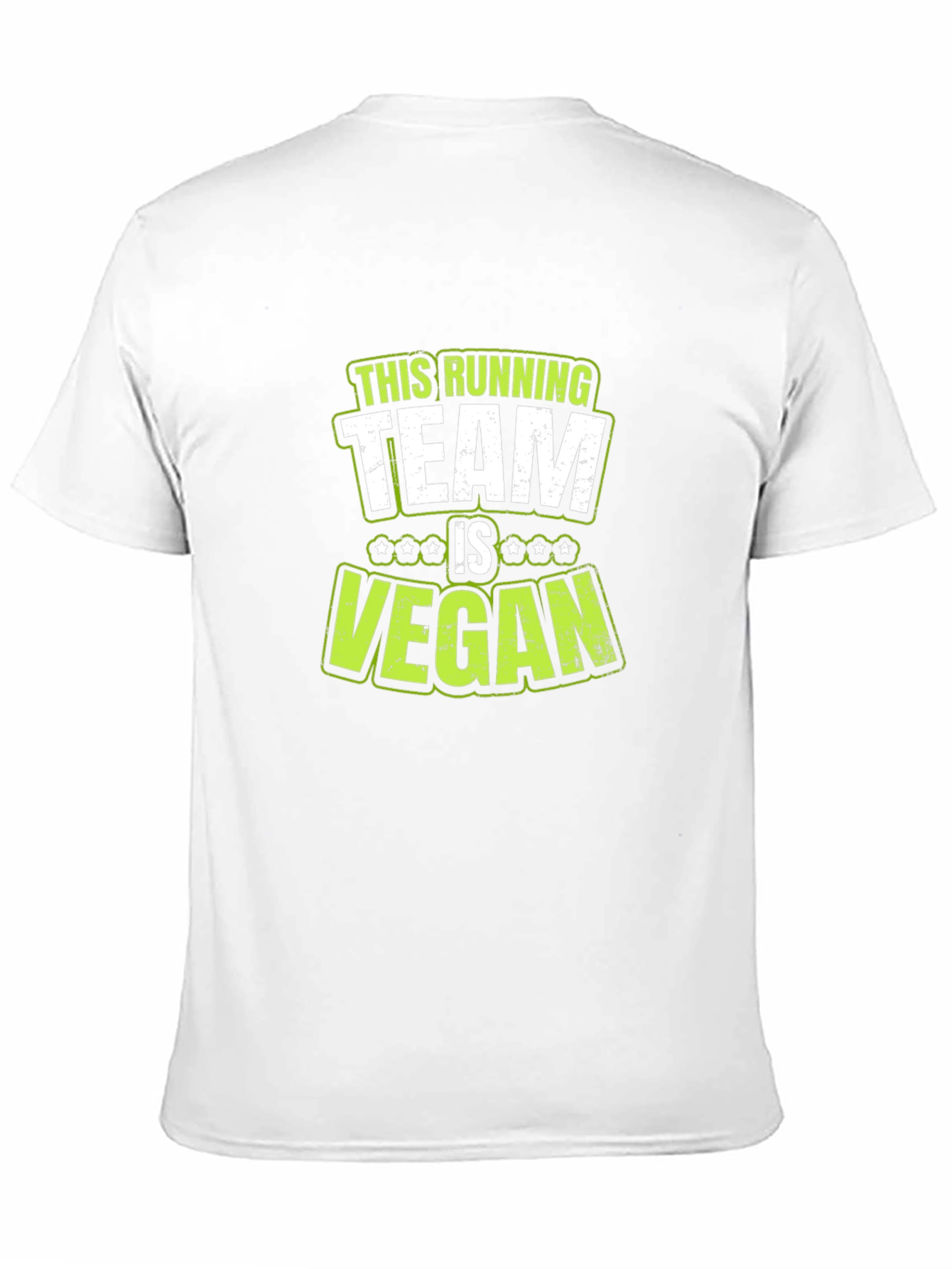 Vegan Running Team T-Shirt - Black Cotton Tee