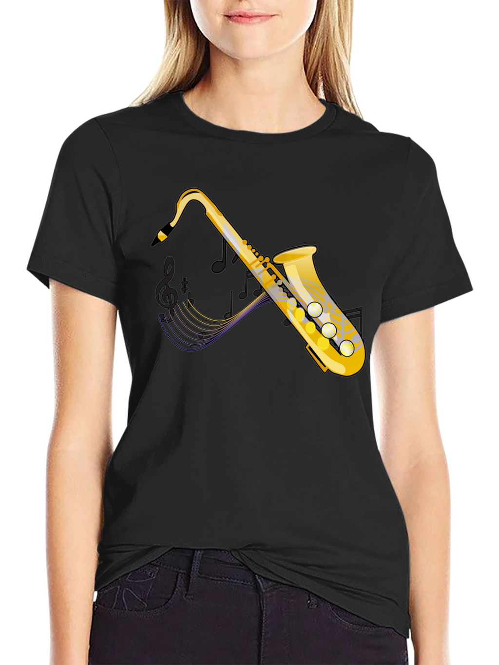 Saxophone Music Lover Graphic Tee