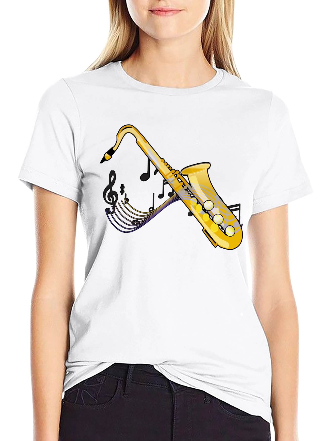 Saxophone Music Lover Graphic Tee