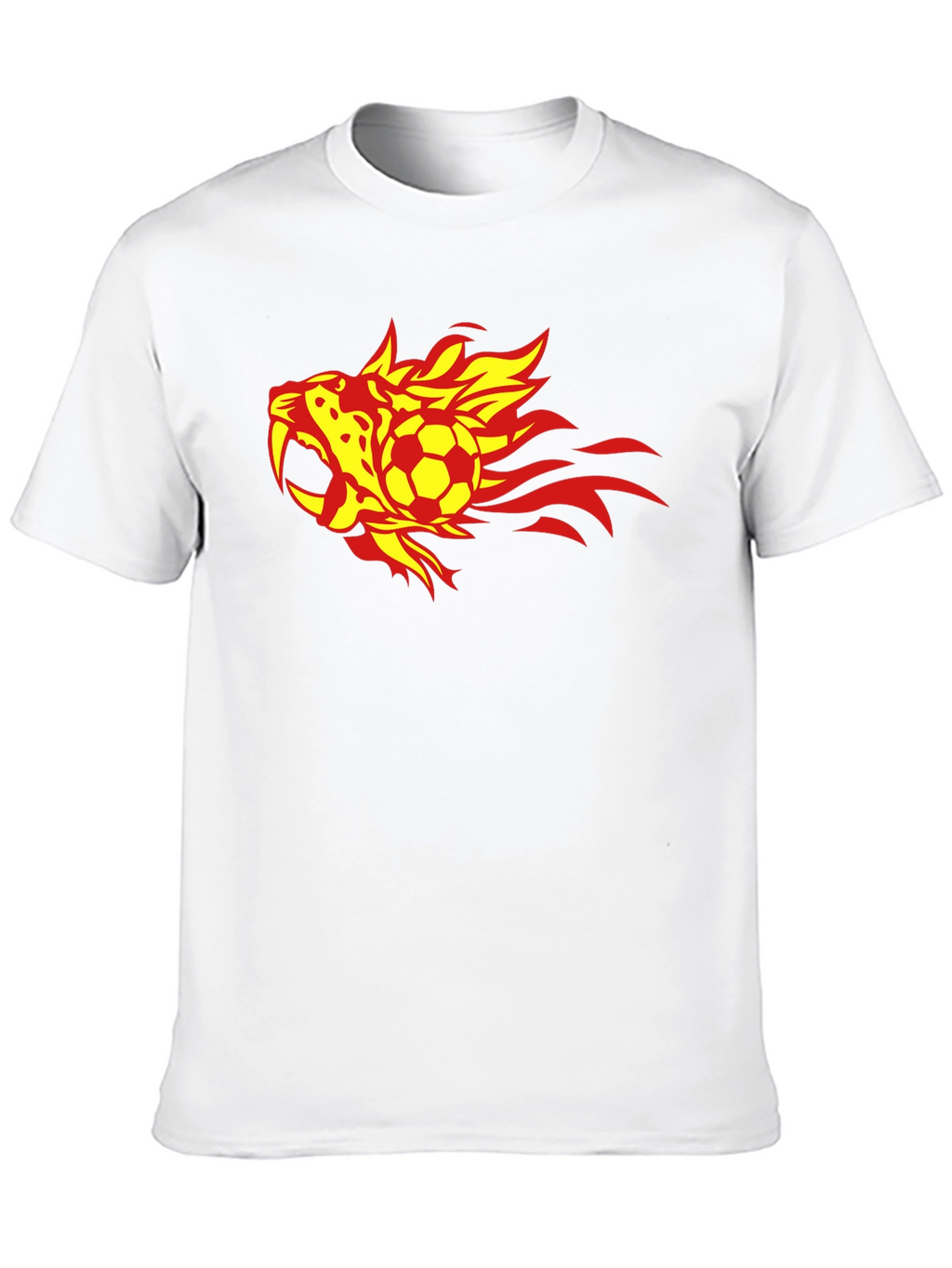 Fiery Soccer T-Shirt - Black