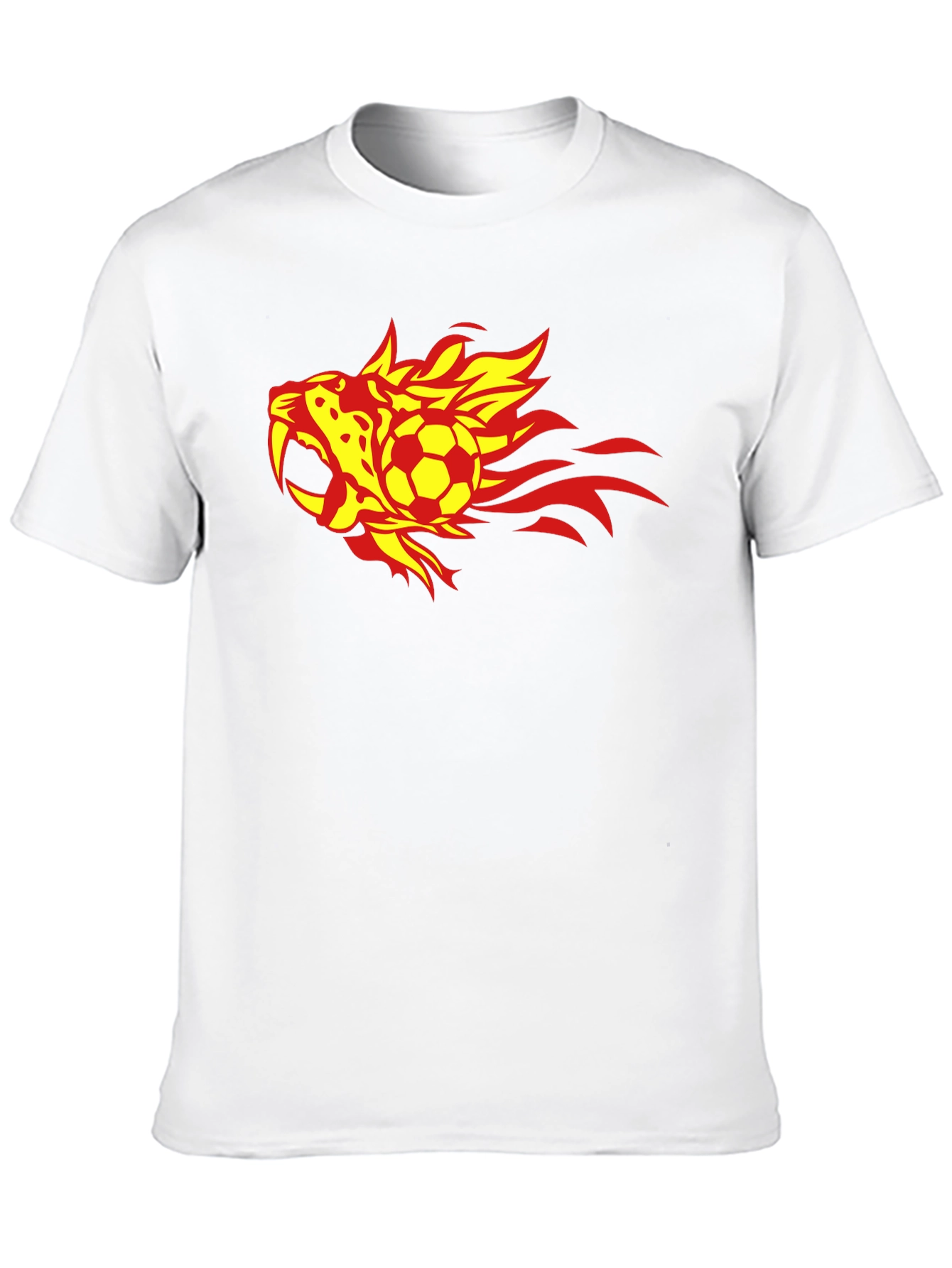 Fiery Soccer T-Shirt - Black
