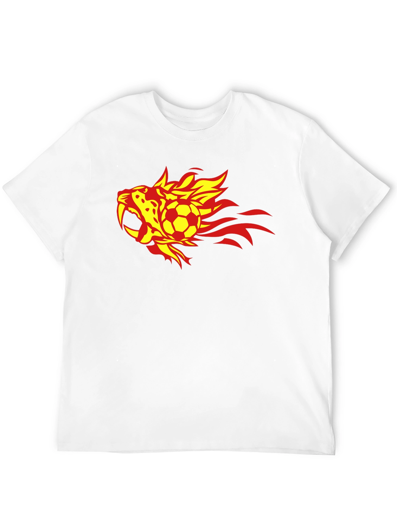 Fiery Soccer T-Shirt - Black