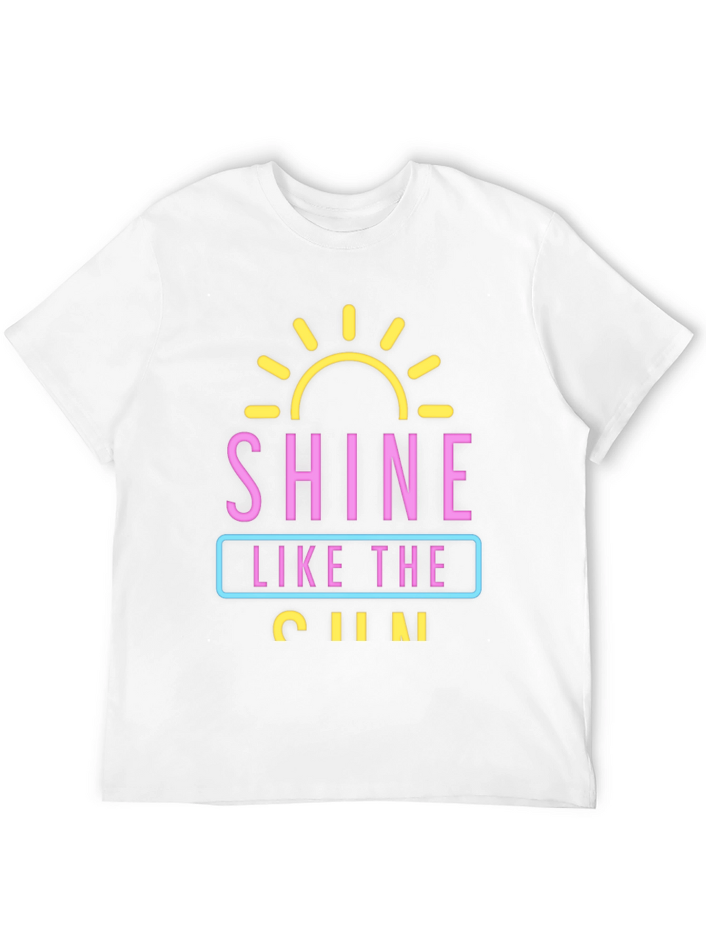 Shine Like The Sun Graphic Black T-Shirt