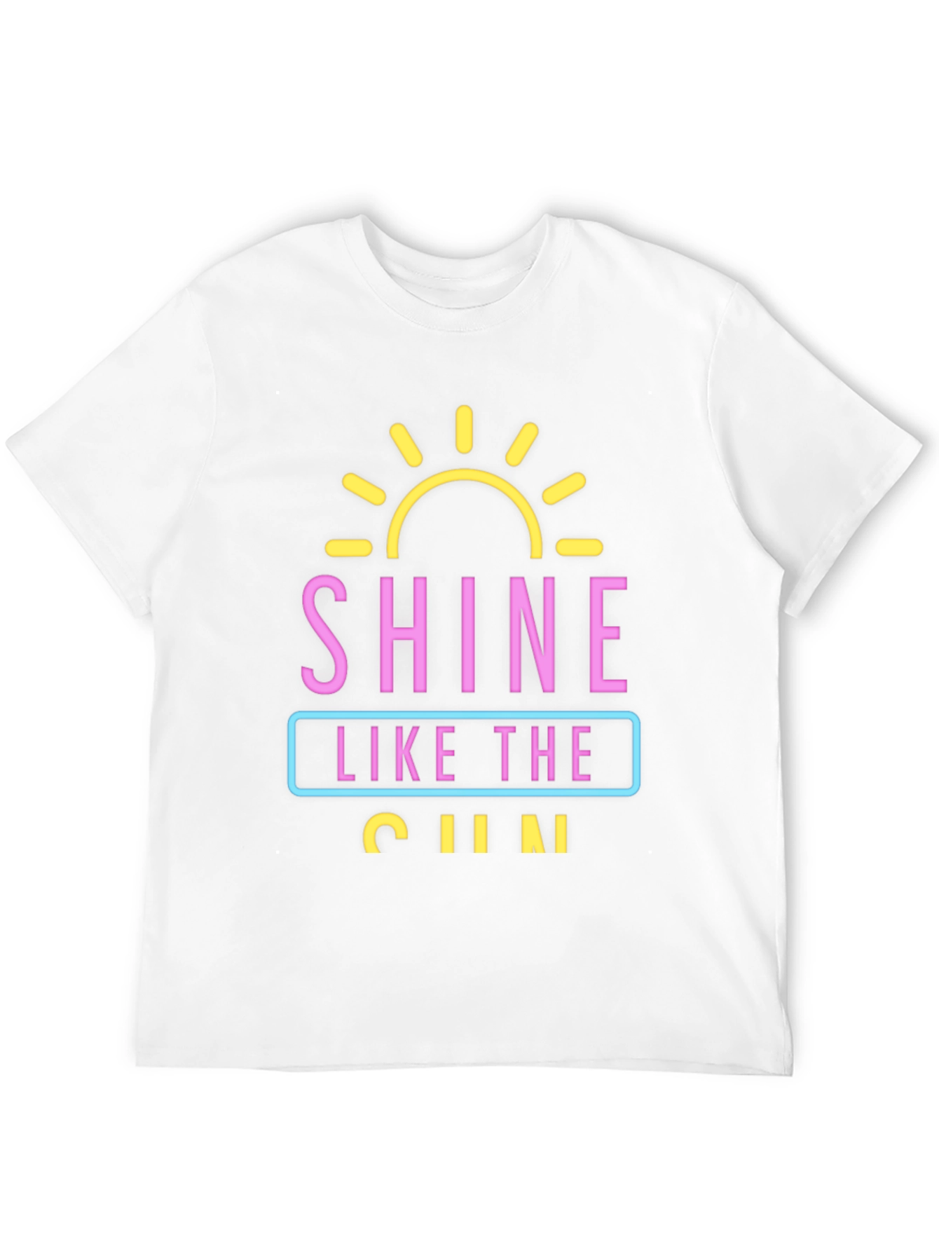 Shine Like The Sun Graphic Black T-Shirt