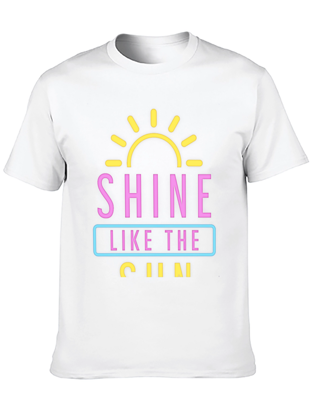 Shine Like The Sun Graphic Black T-Shirt
