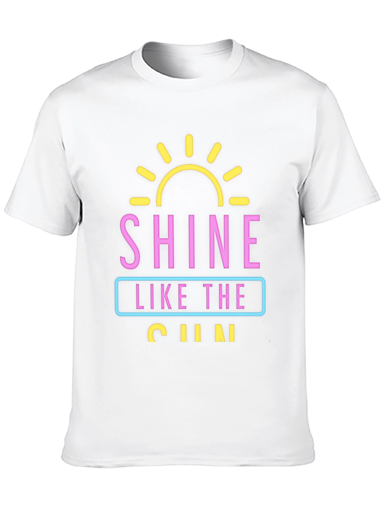 Shine Like The Sun Graphic Black T-Shirt