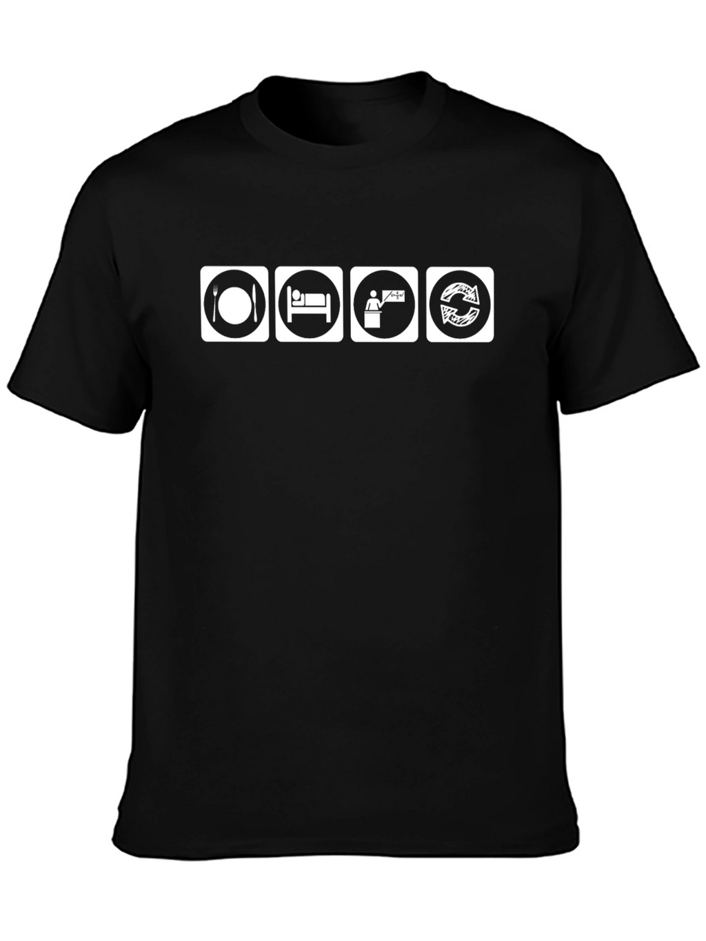 Eat Sleep Teach Repeat T-Shirt - Black