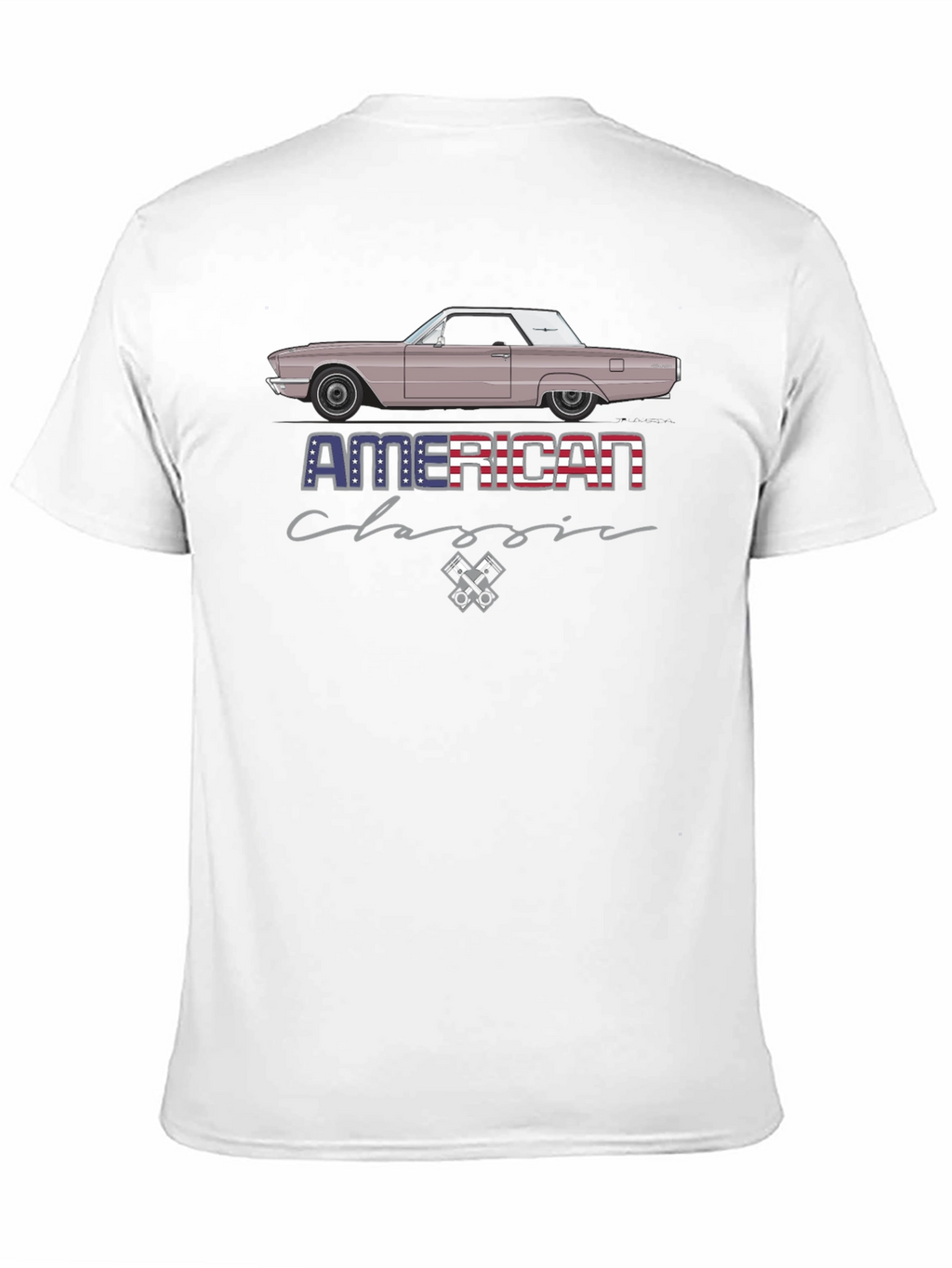 American Classic Car Graphic T-Shirt