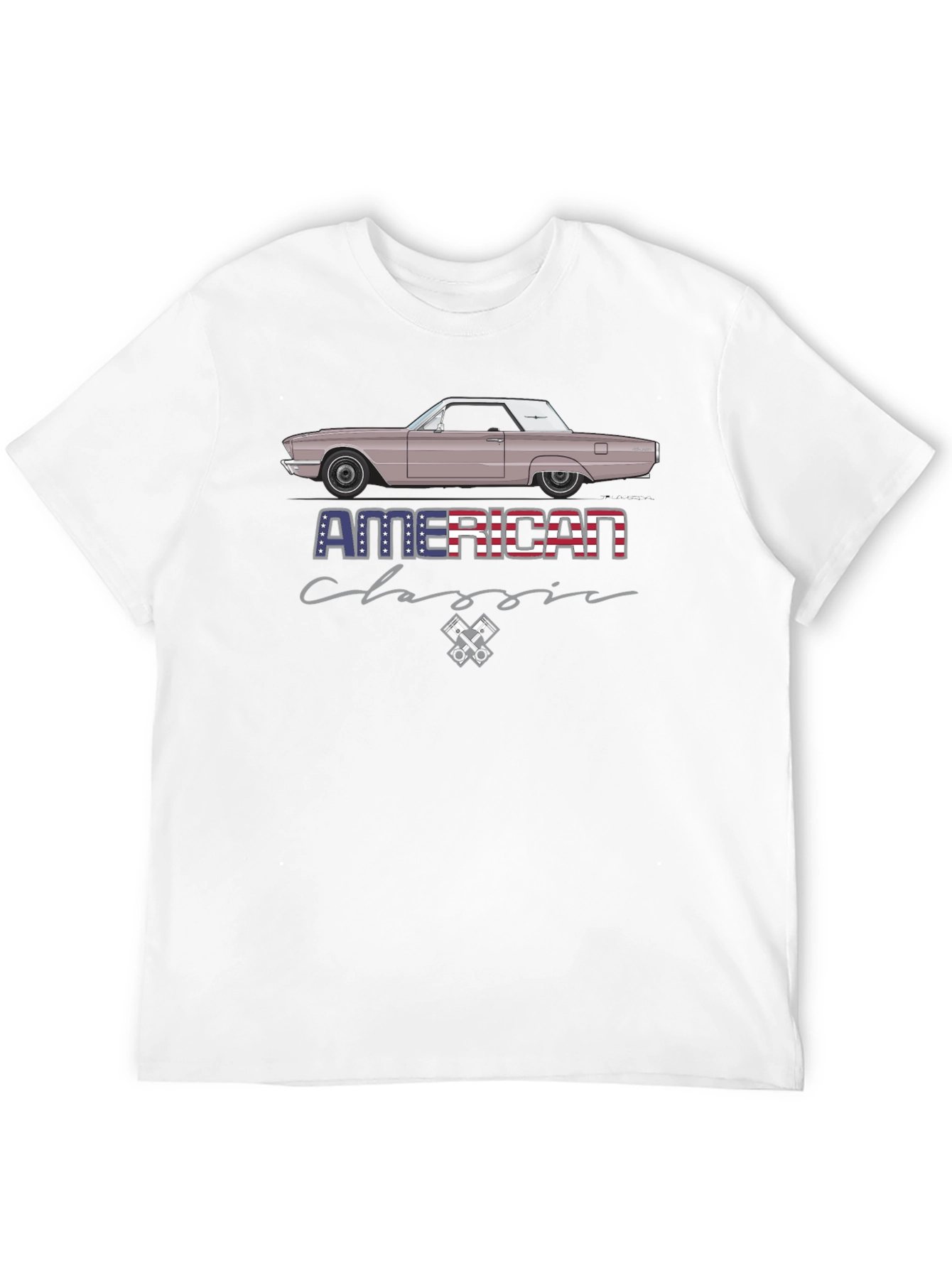 American Classic Car Graphic T-Shirt