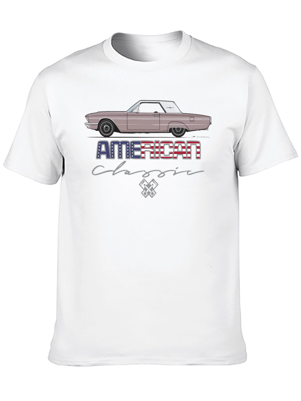 American Classic Car Graphic T-Shirt