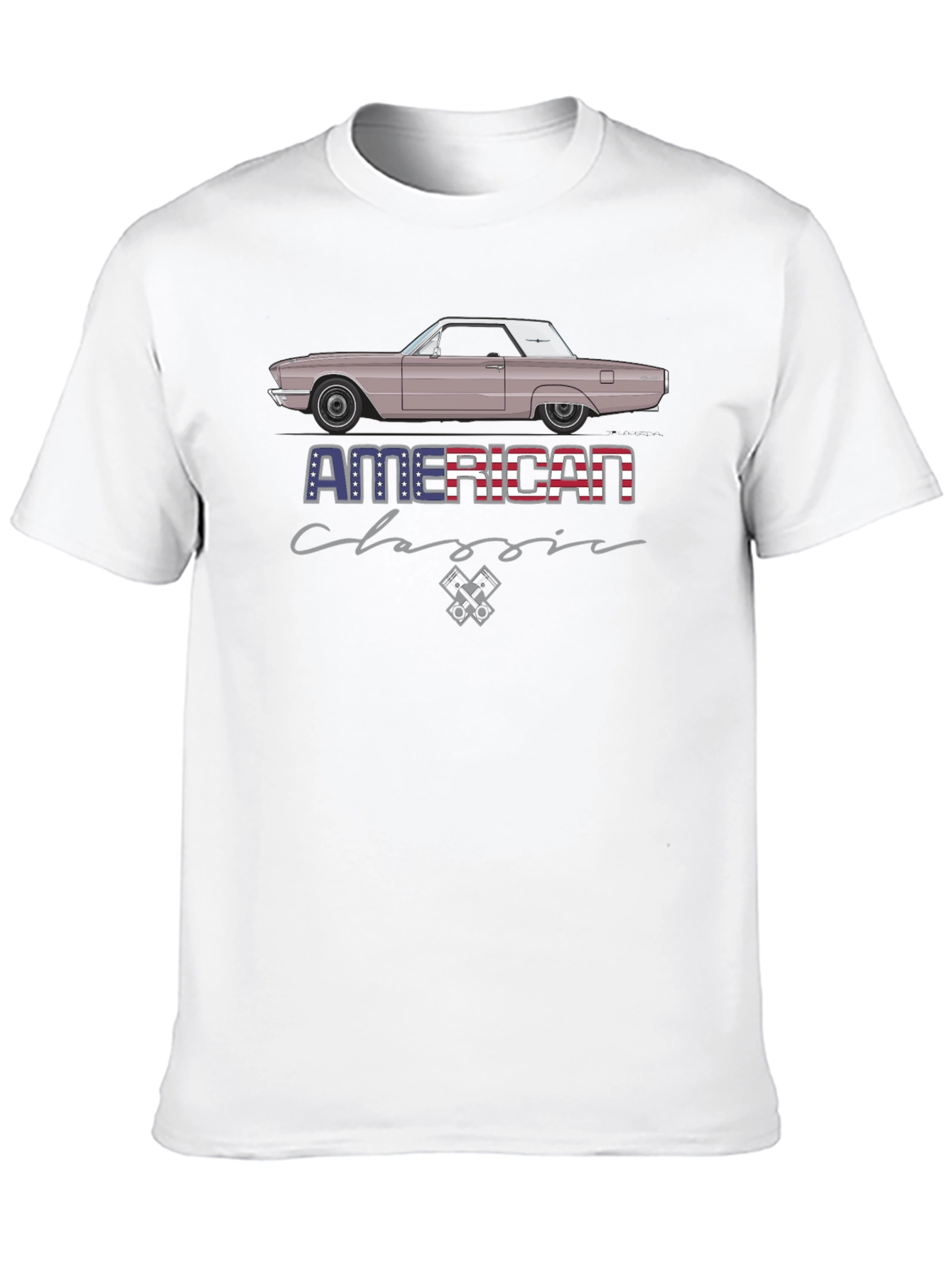 American Classic Car Graphic T-Shirt