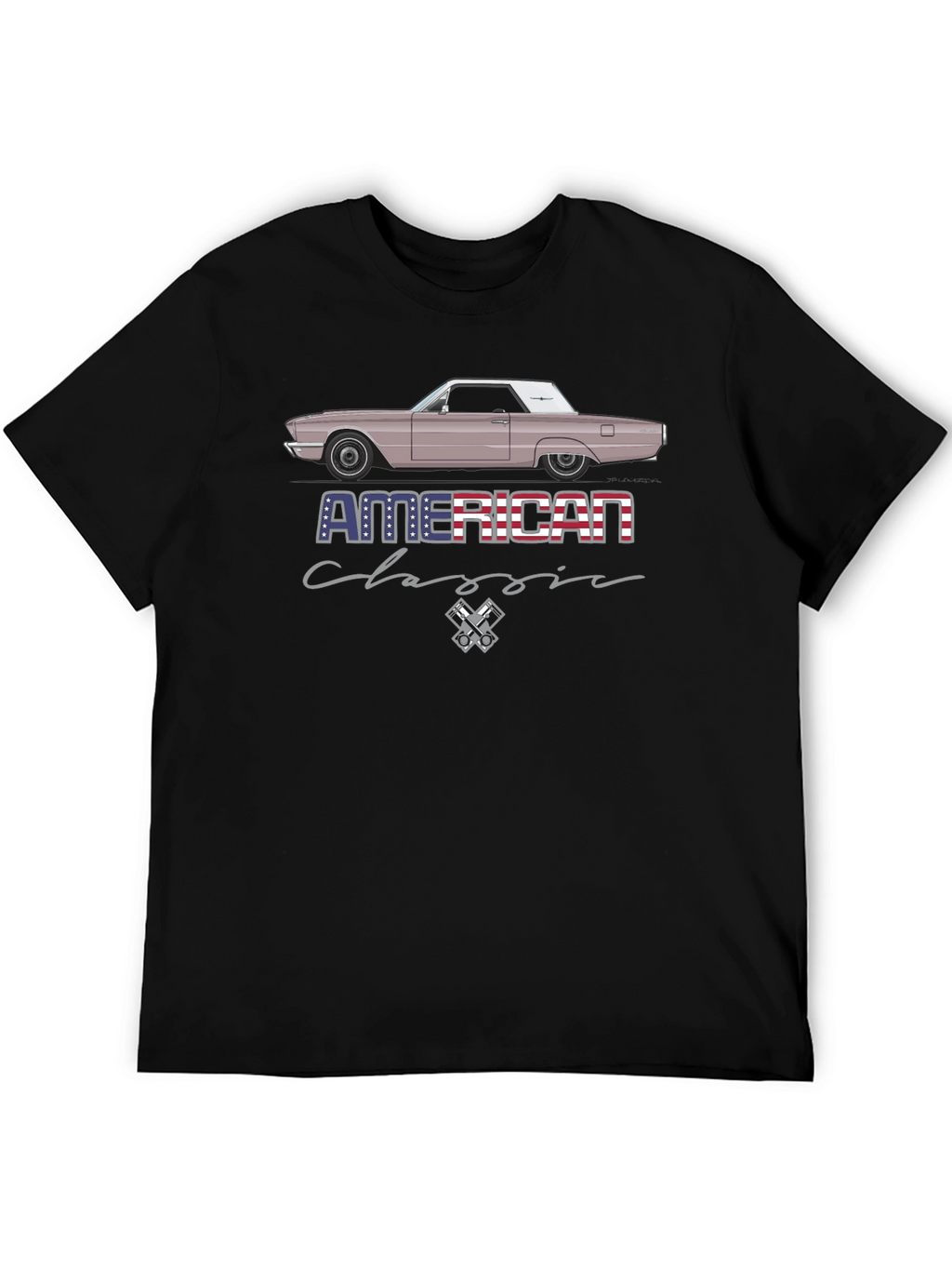 American Classic Car Graphic T-Shirt