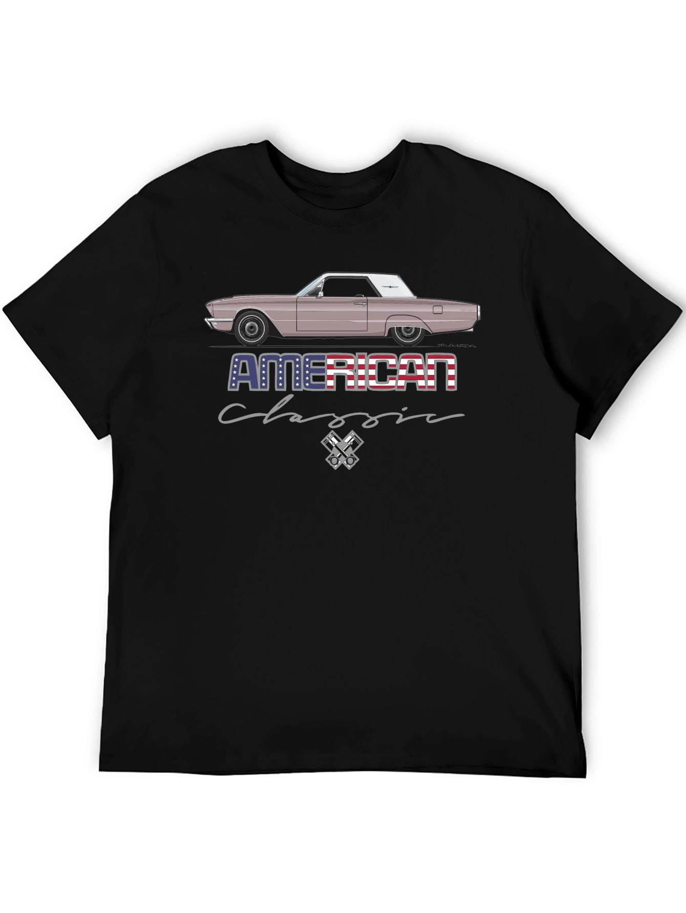 American Classic Car Graphic T-Shirt