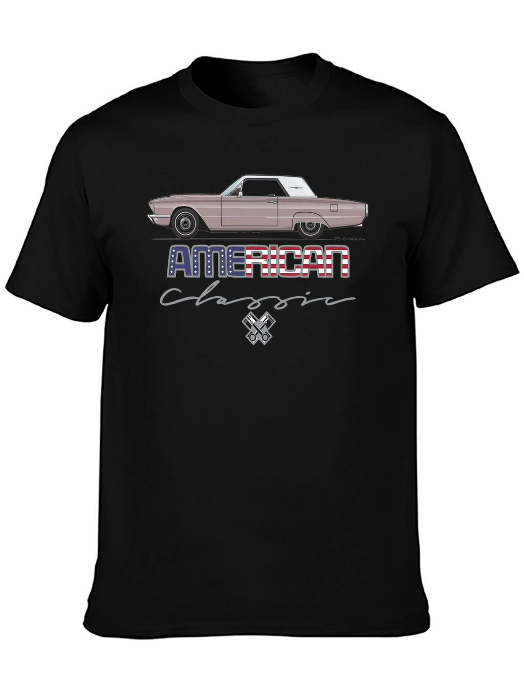American Classic Car Graphic T-Shirt