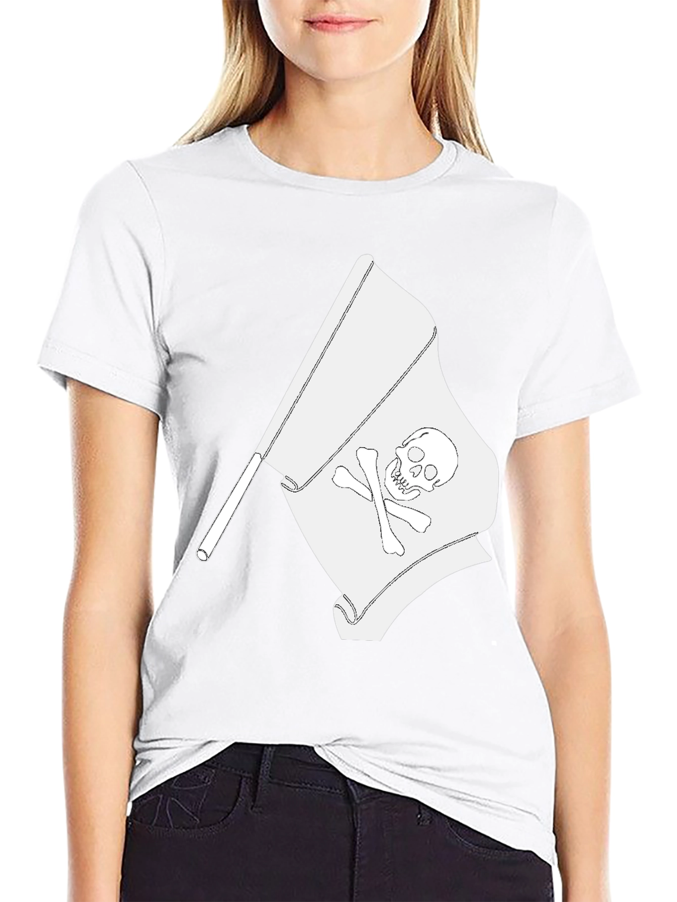 Pirate Flag Graphic Tee - Skull & Crossbones T-Shirt