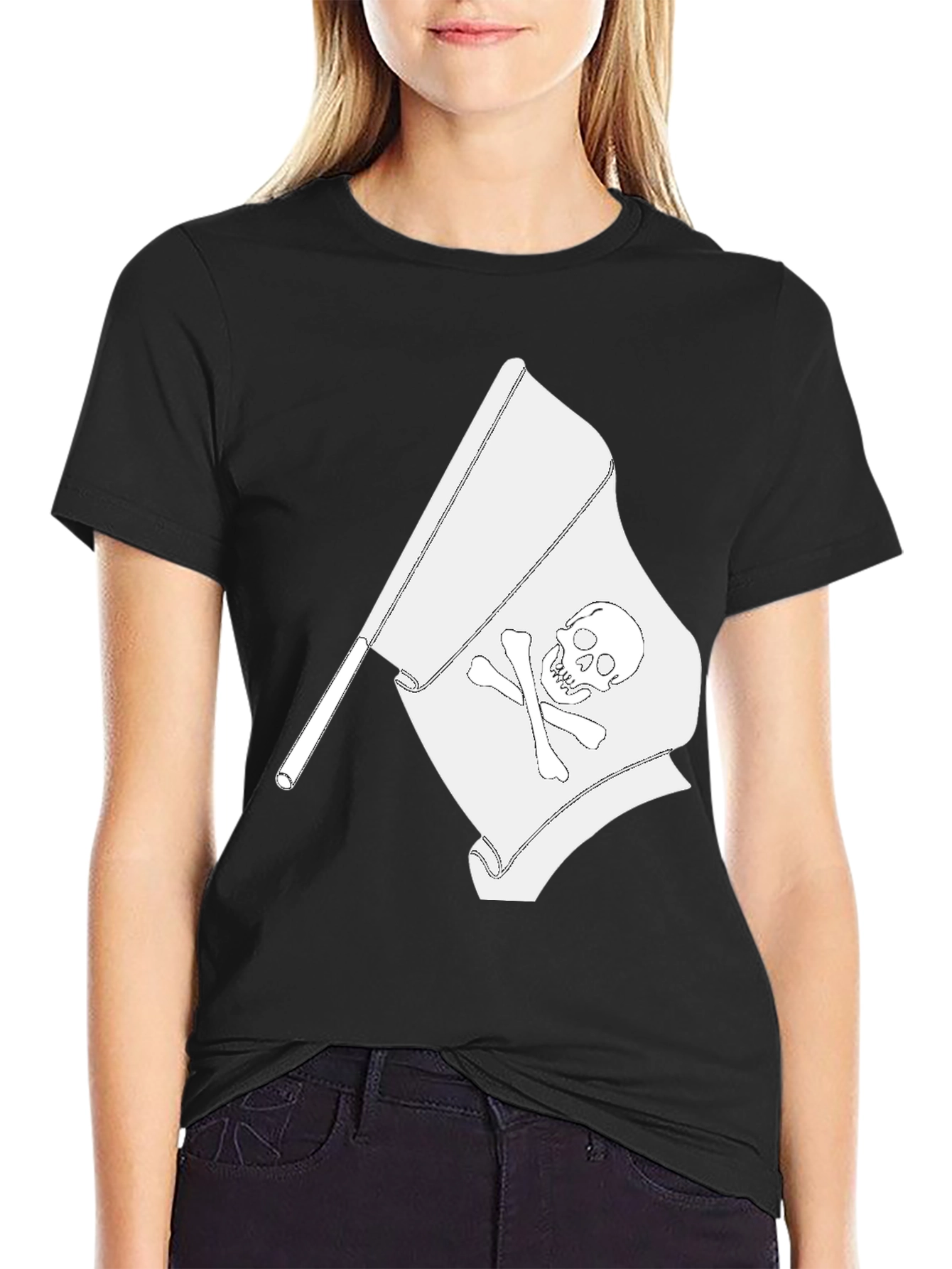 Pirate Flag Graphic Tee - Skull & Crossbones T-Shirt