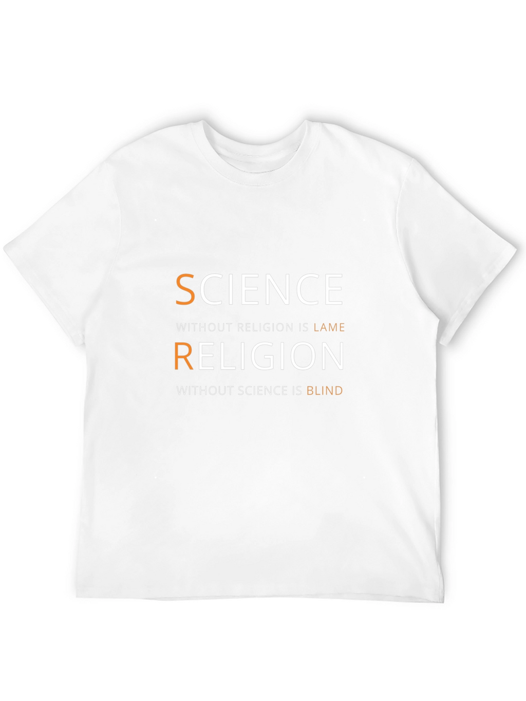 Science & Religion Graphic T-Shirt - Smart Casual Tee