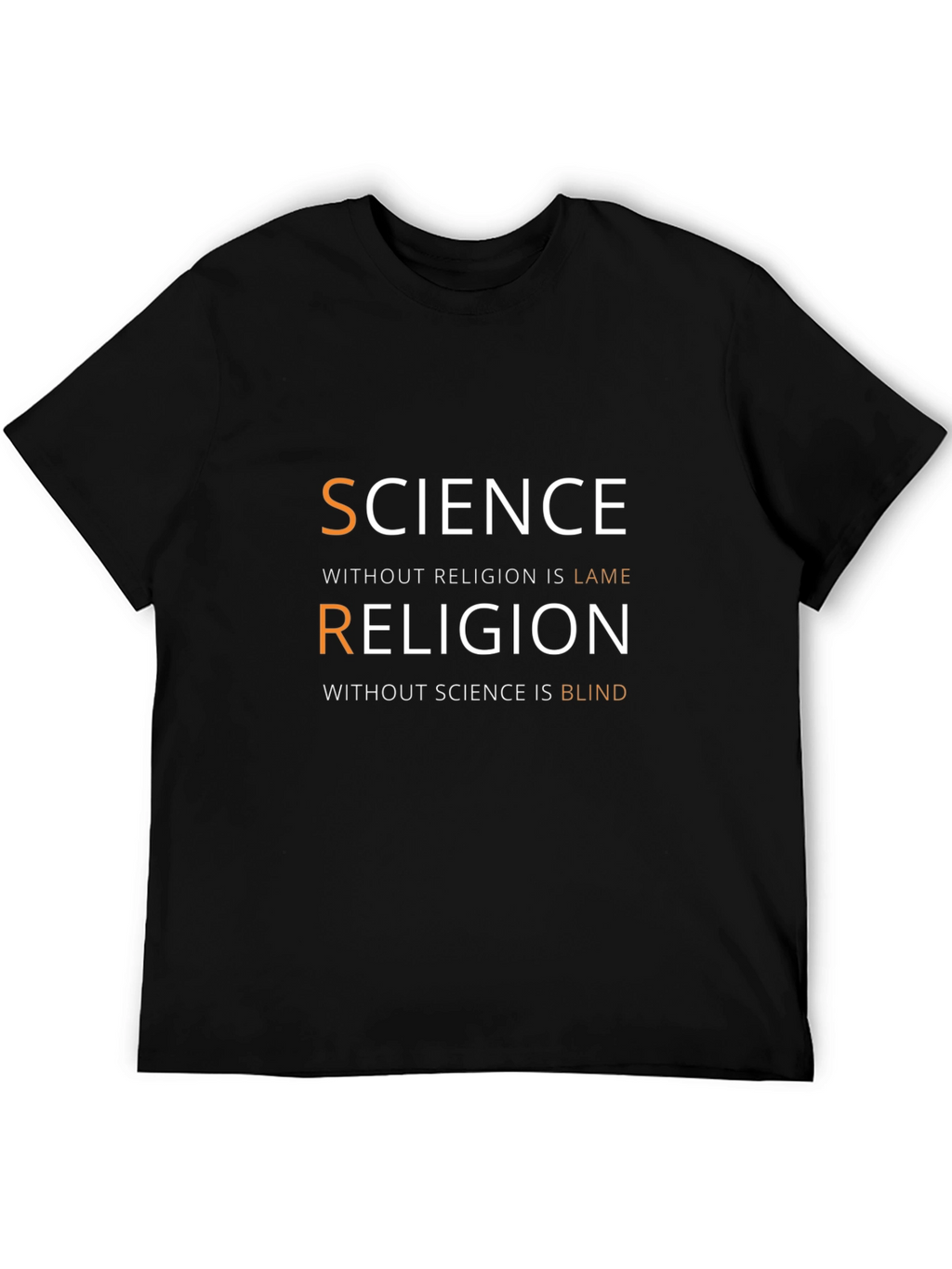 Science & Religion Graphic T-Shirt - Smart Casual Tee