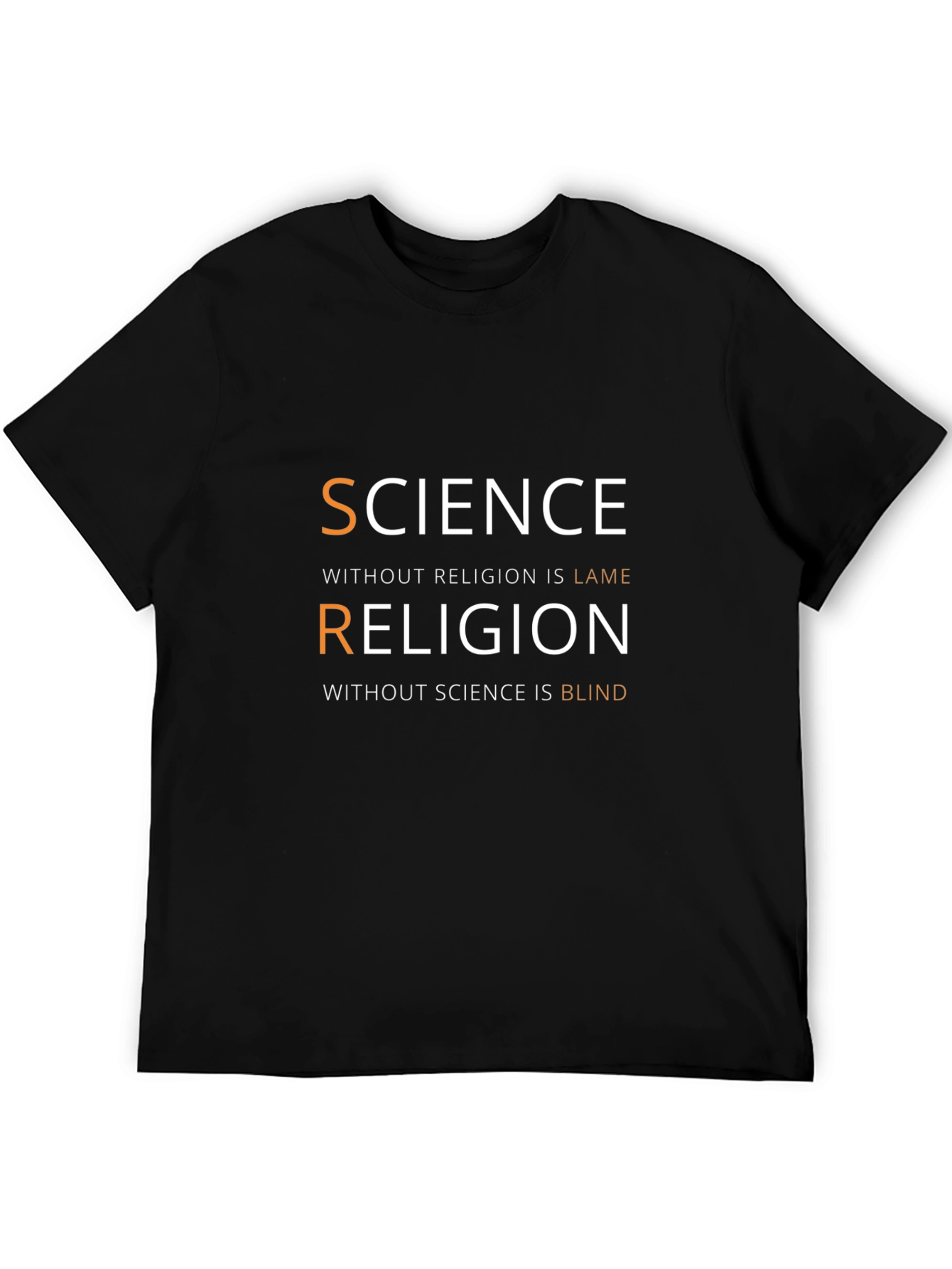 Science & Religion Graphic T-Shirt - Smart Casual Tee