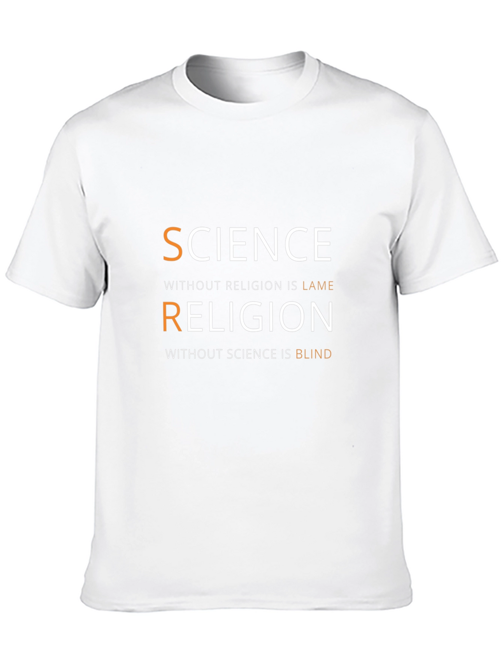 Science & Religion Graphic T-Shirt - Smart Casual Tee