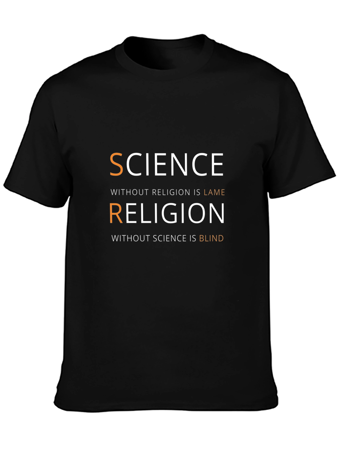 Science & Religion Graphic T-Shirt - Smart Casual Tee