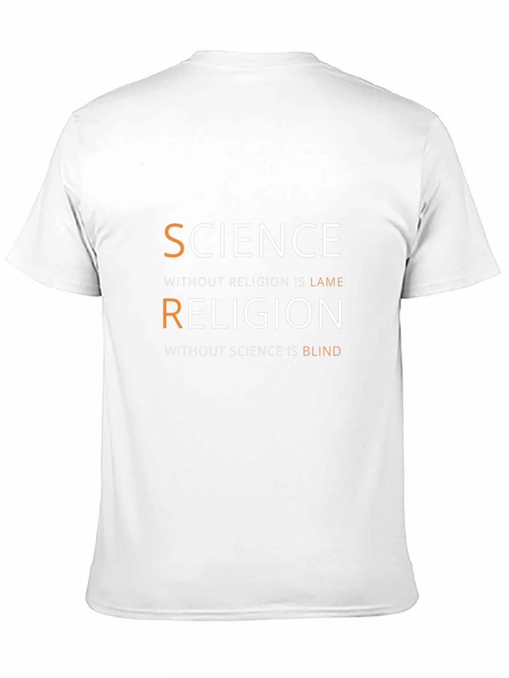 Science & Religion Graphic T-Shirt - Smart Casual Tee
