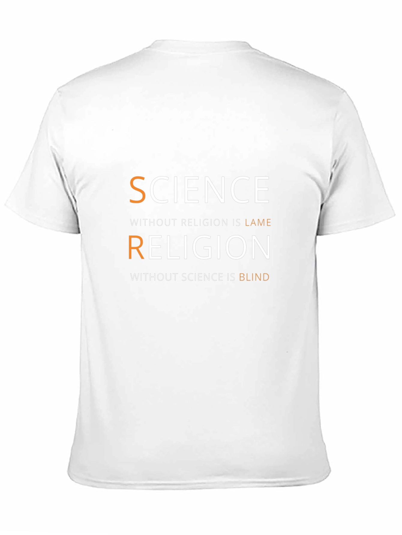 Science & Religion Graphic T-Shirt - Smart Casual Tee
