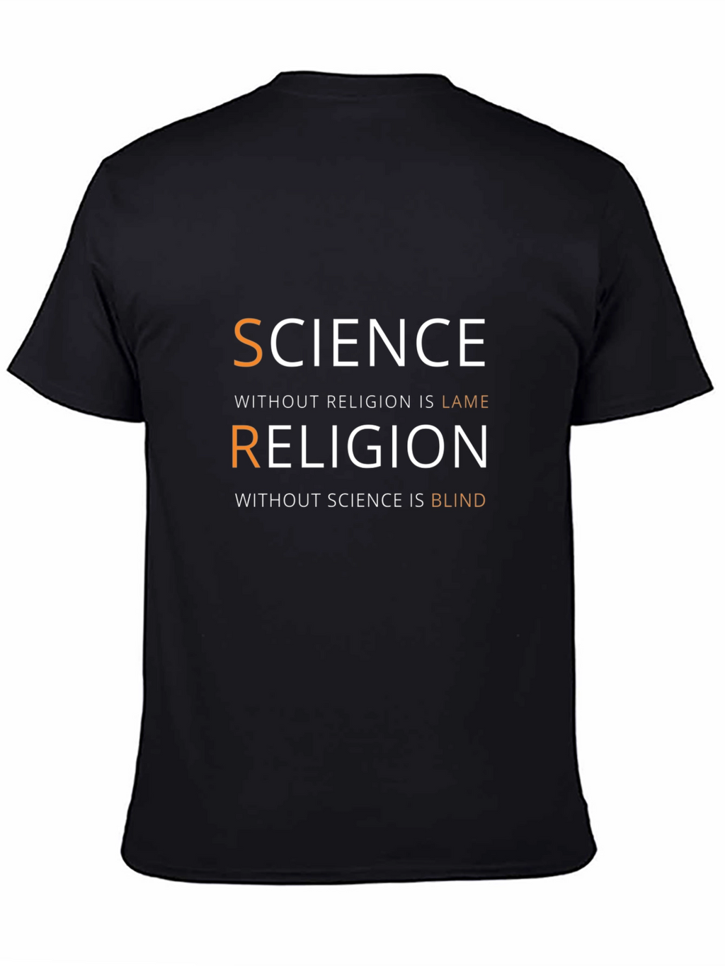Science & Religion Graphic T-Shirt - Smart Casual Tee