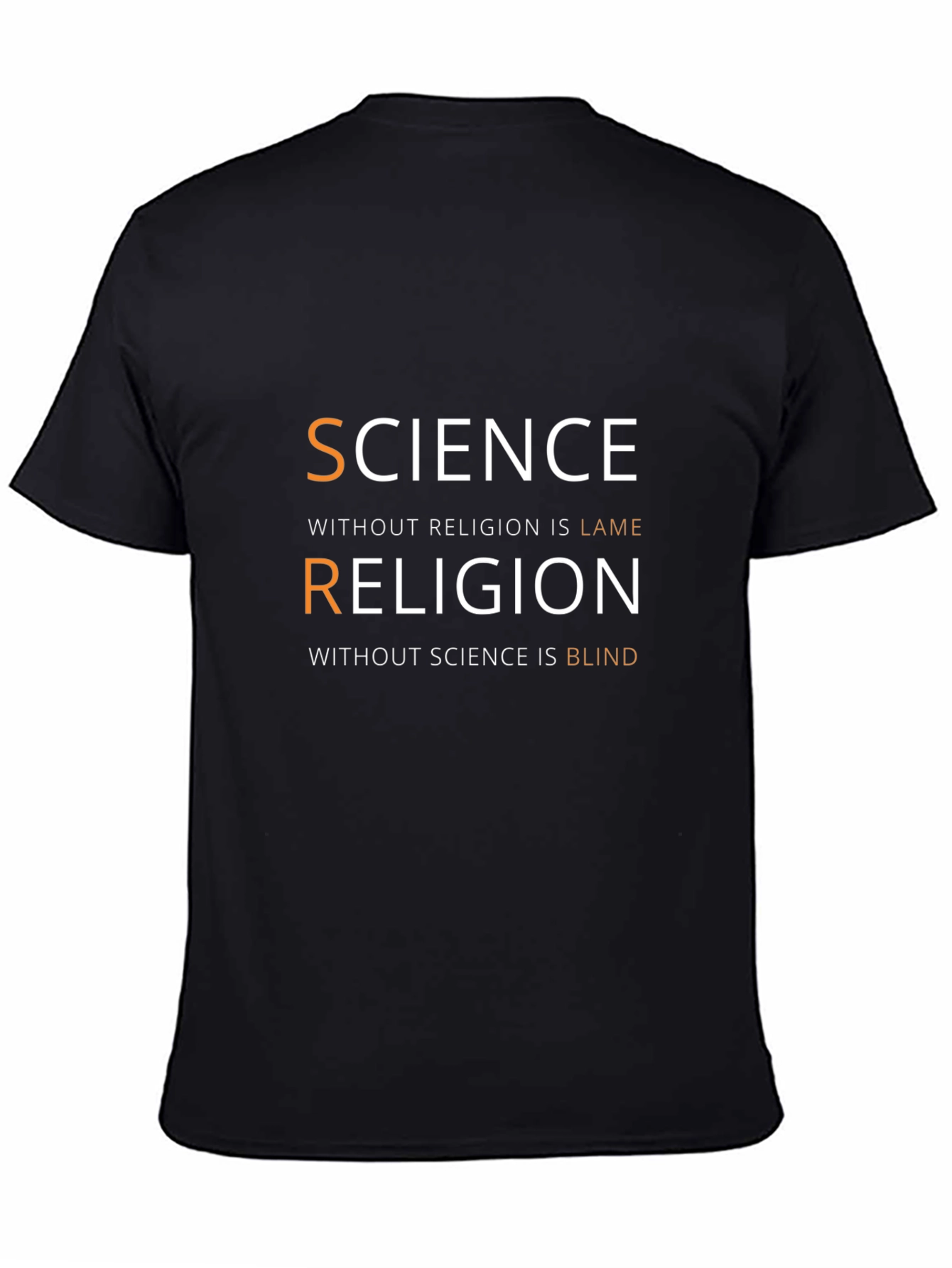 Science & Religion Graphic T-Shirt - Smart Casual Tee