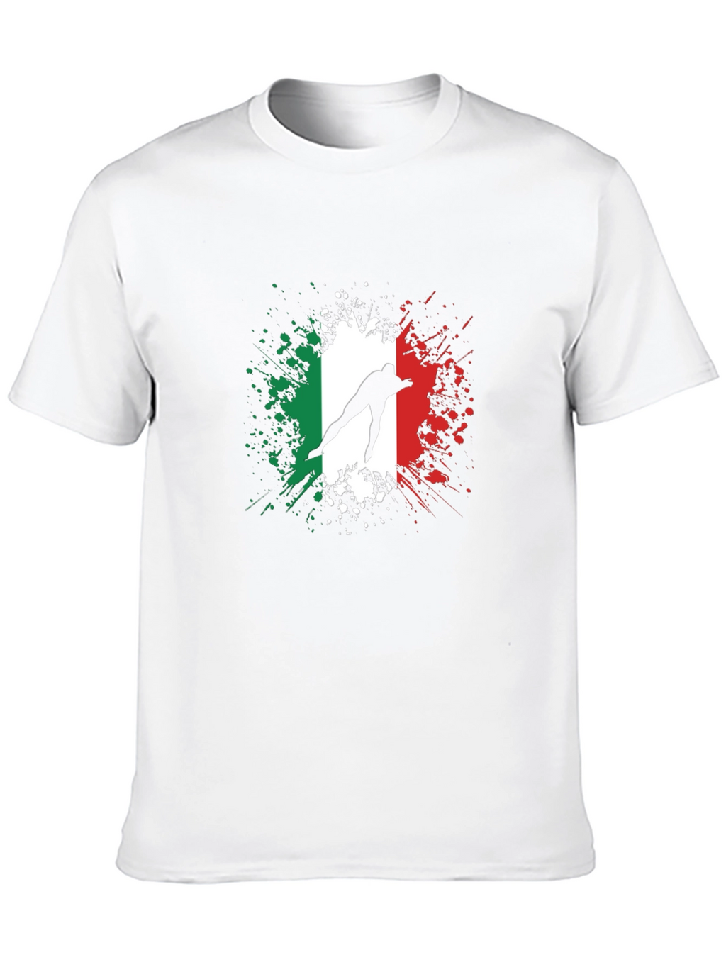 Italian Flag Speed Skater Graphic Tee