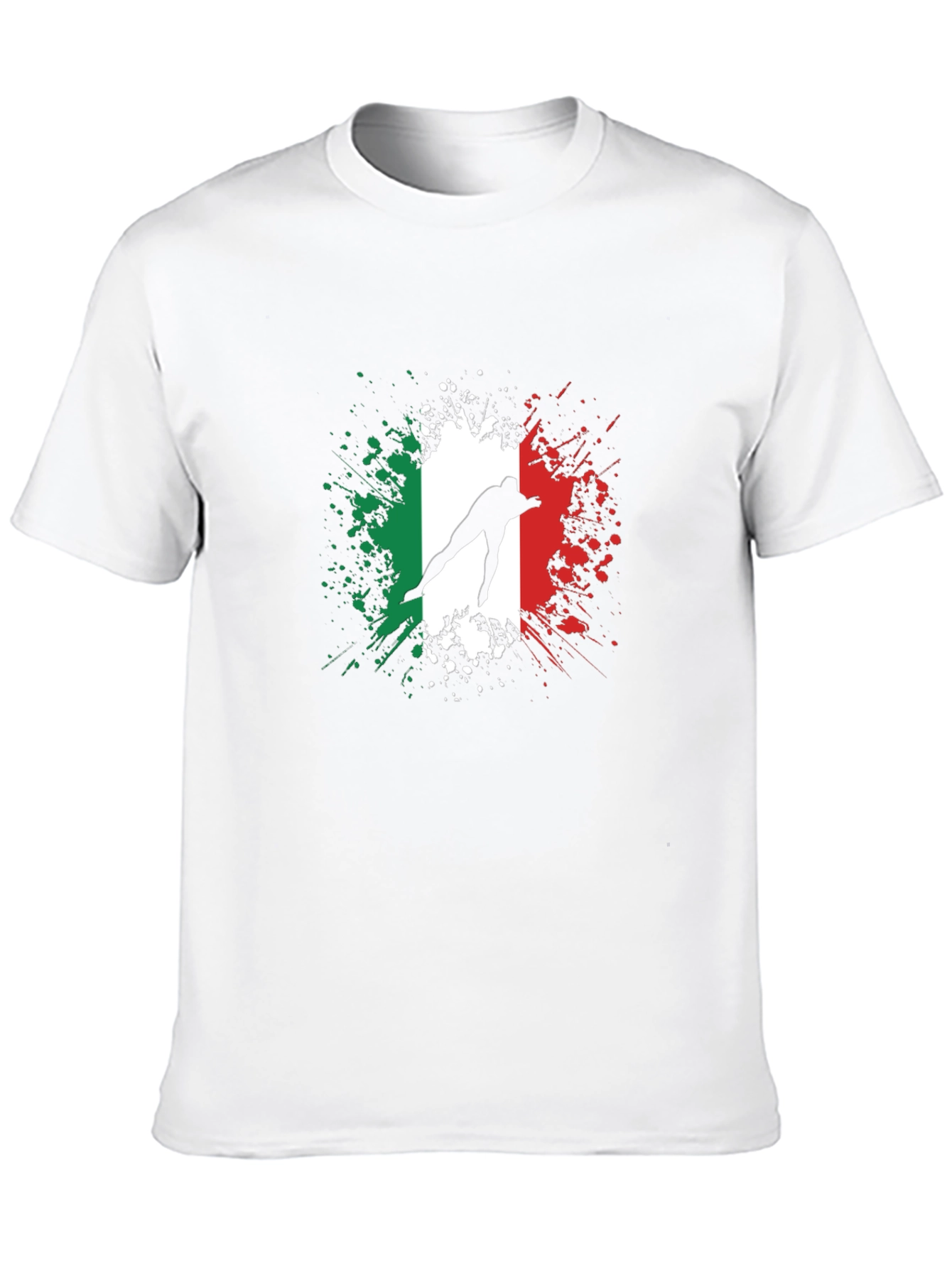 Italian Flag Speed Skater Graphic Tee