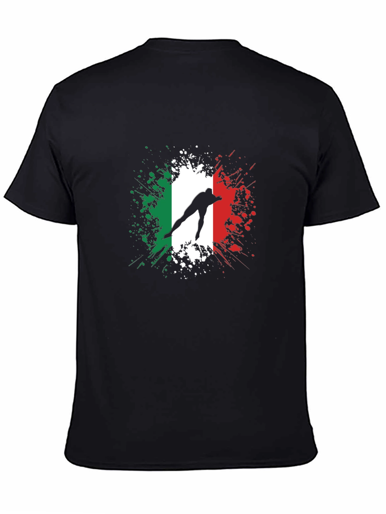 Italian Flag Speed Skater Graphic Tee