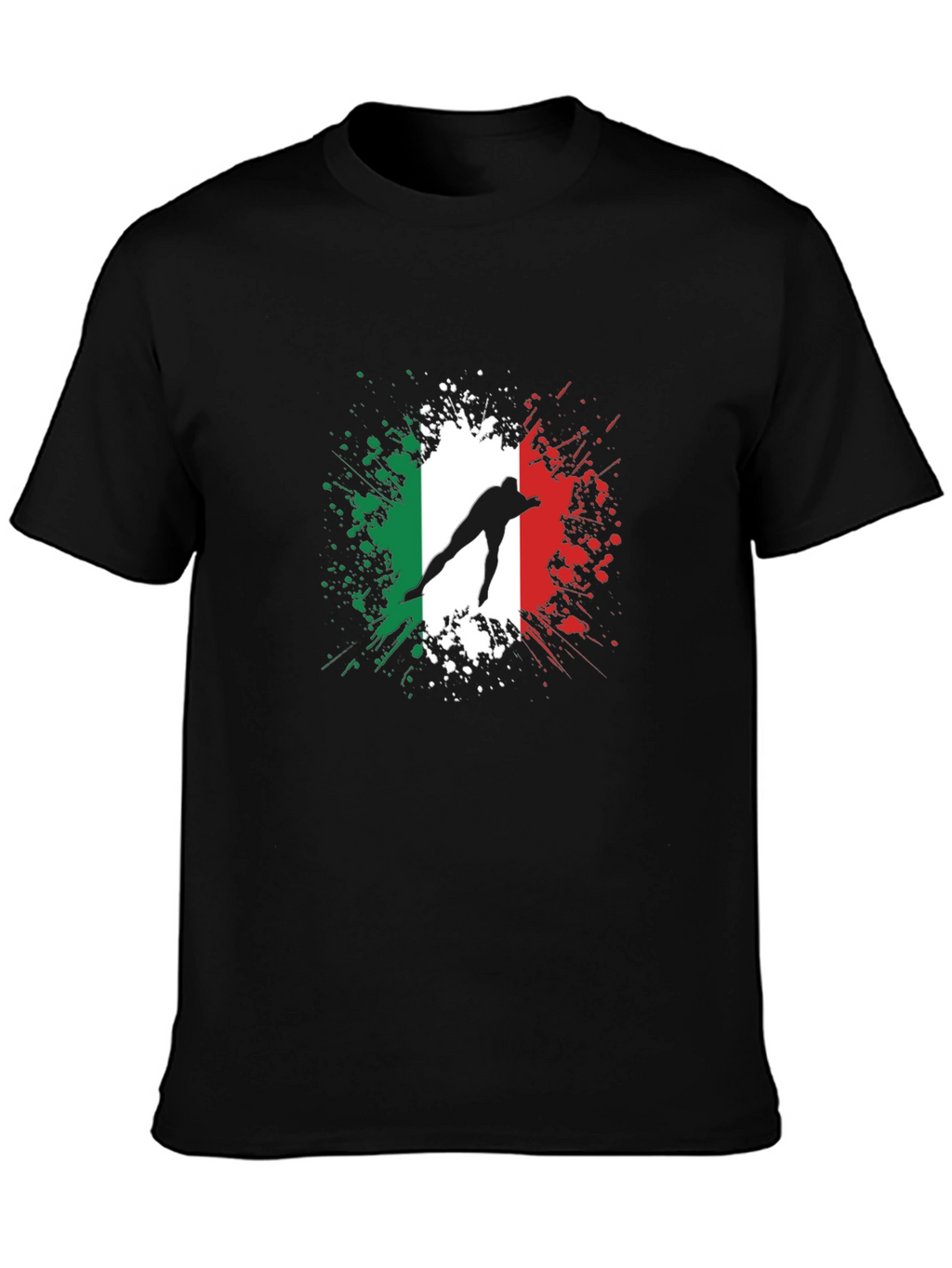 Italian Flag Speed Skater Graphic Tee