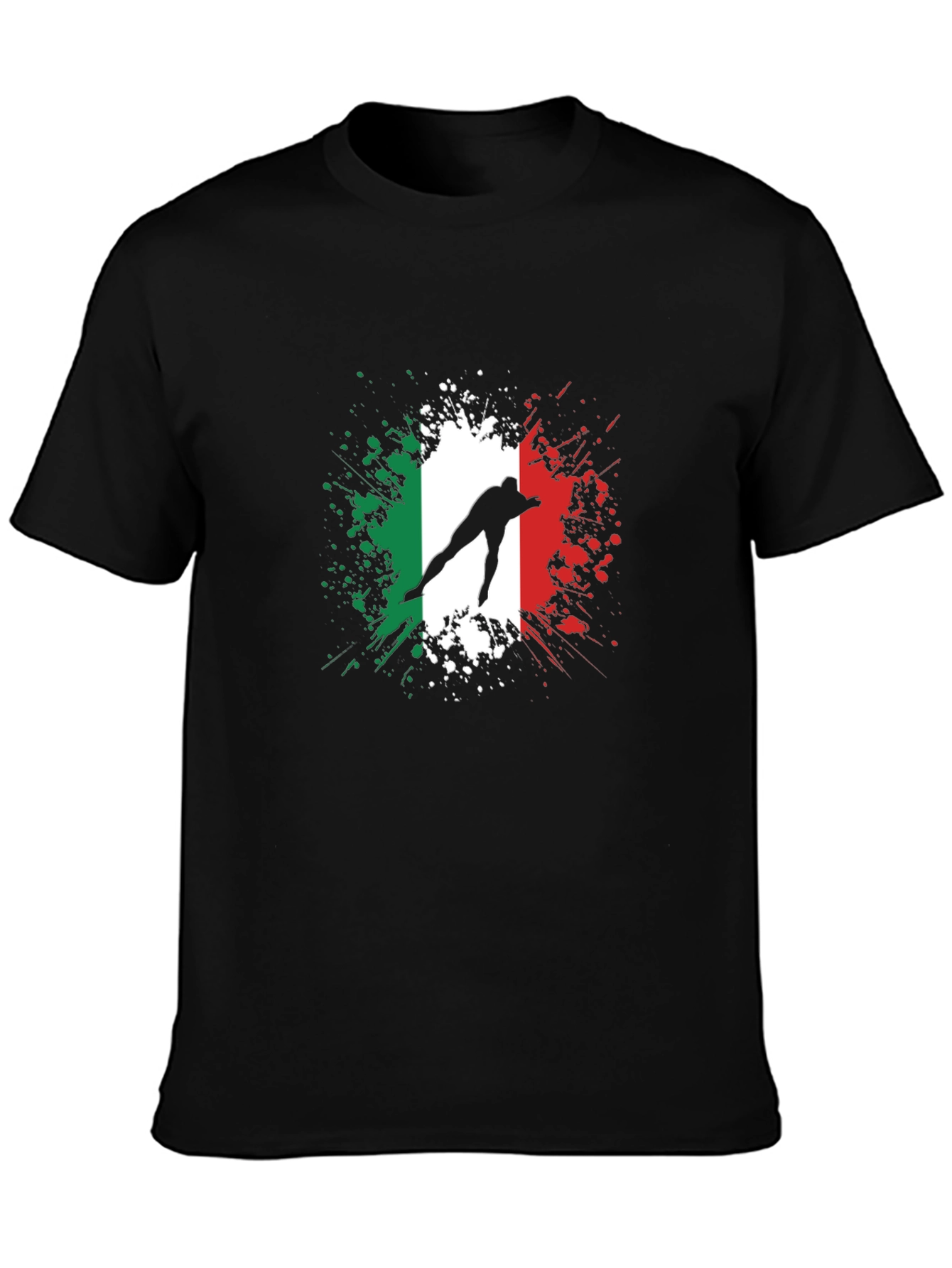 Italian Flag Speed Skater Graphic Tee