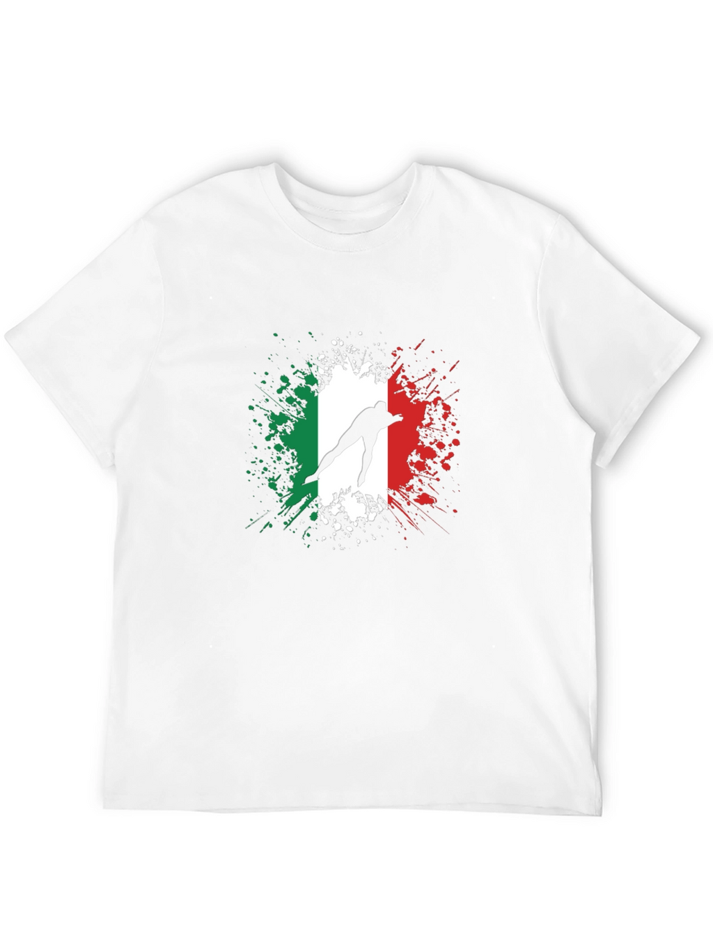 Italian Flag Speed Skater Graphic Tee