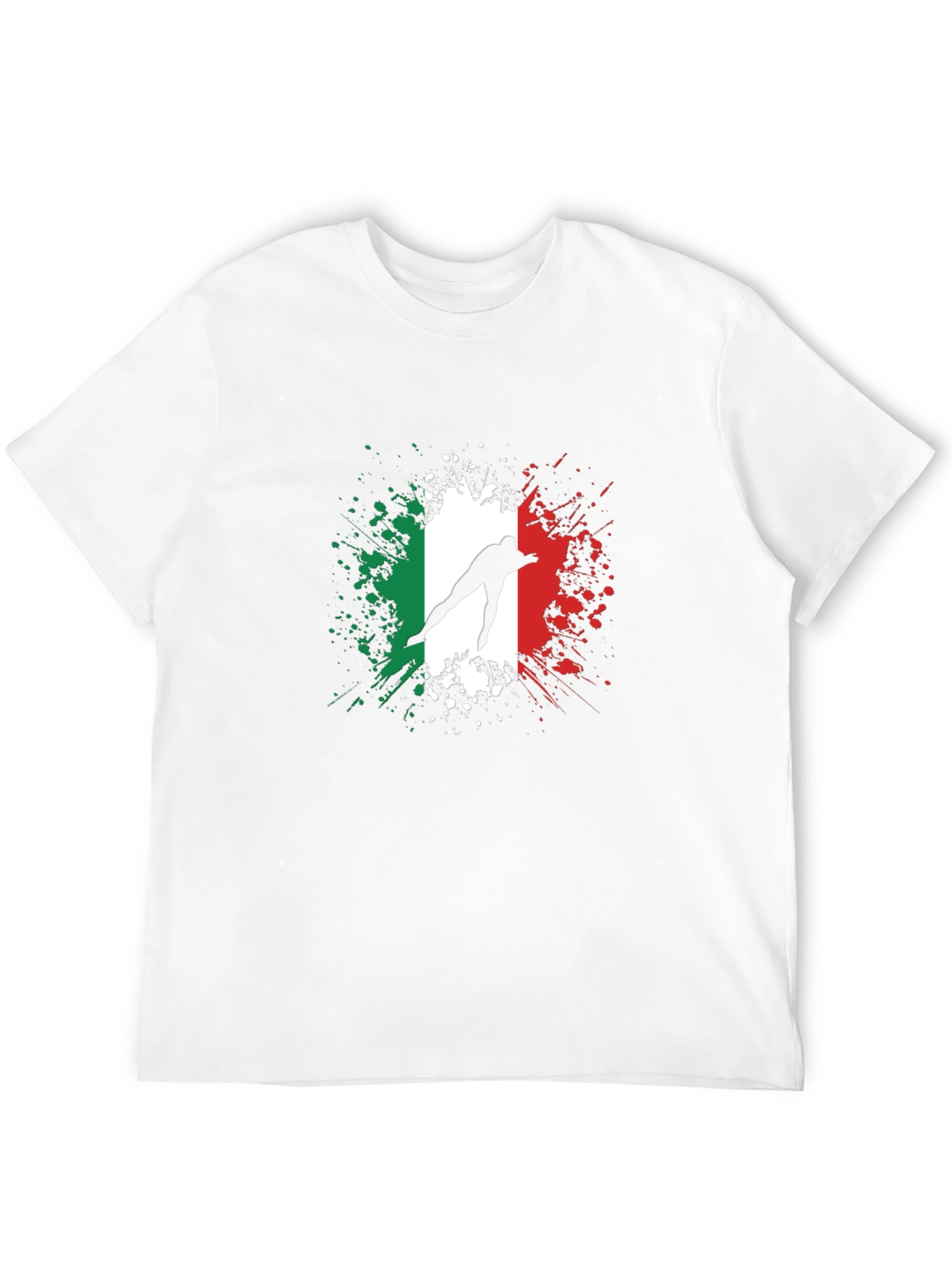 Italian Flag Speed Skater Graphic Tee
