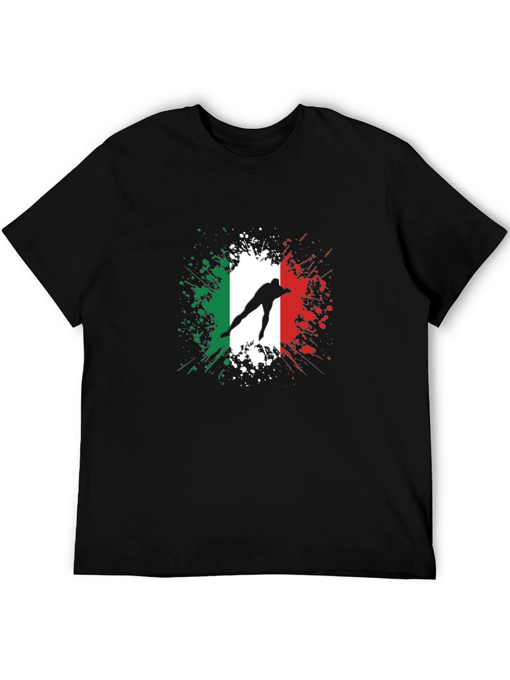 Italian Flag Speed Skater Graphic Tee
