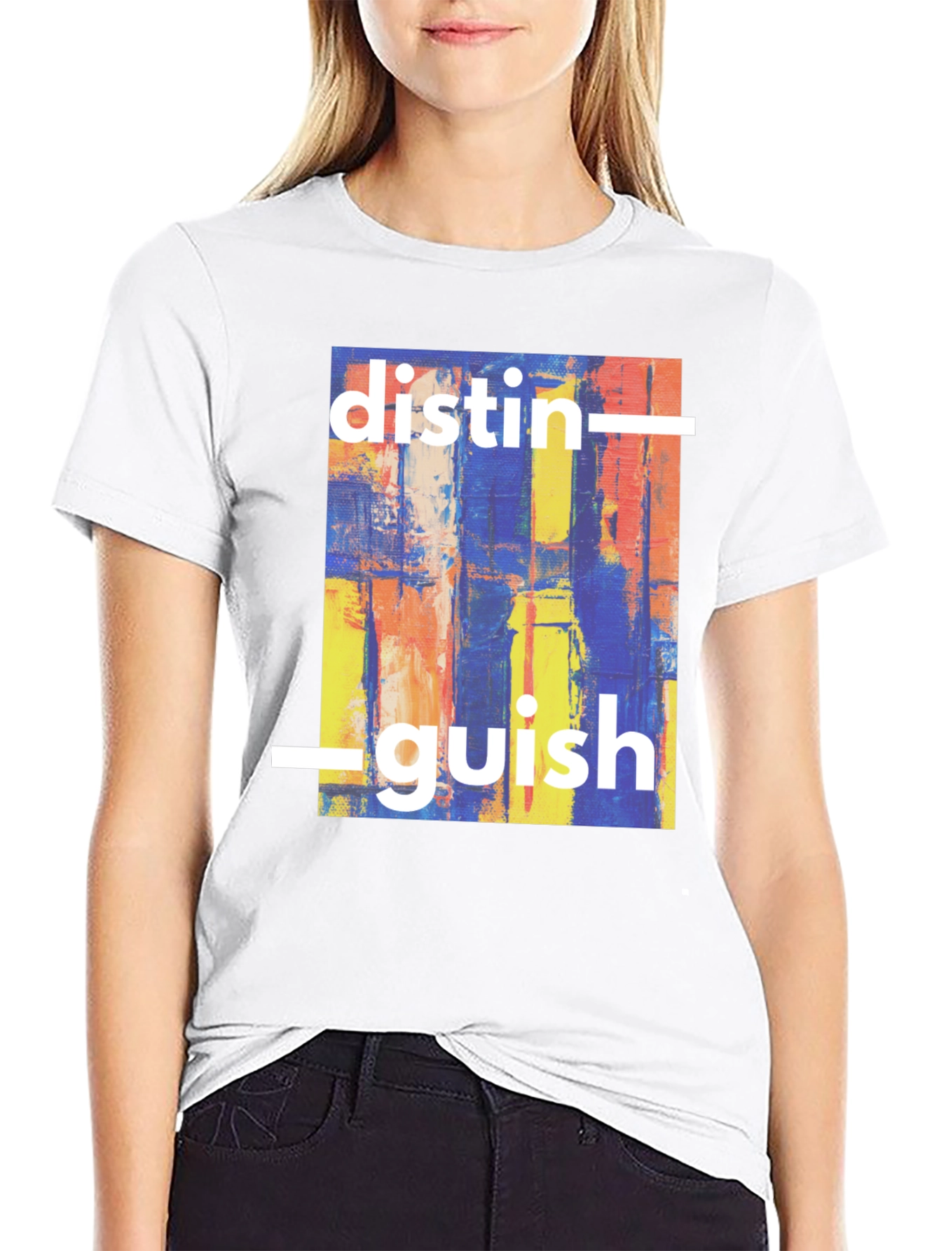 Distinguish Abstract Art Graphic T-Shirt