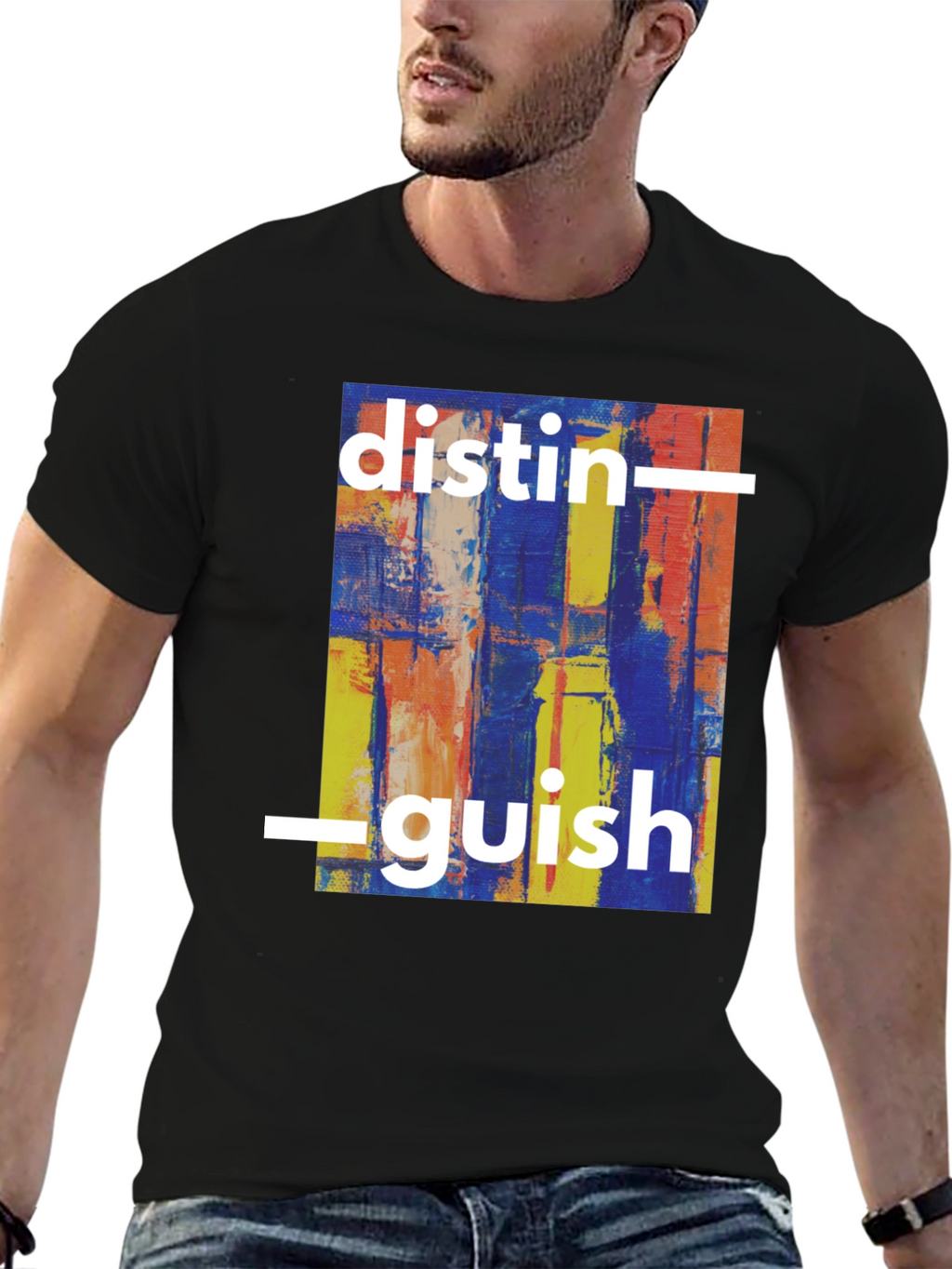 Distinguish Abstract Art Graphic T-Shirt
