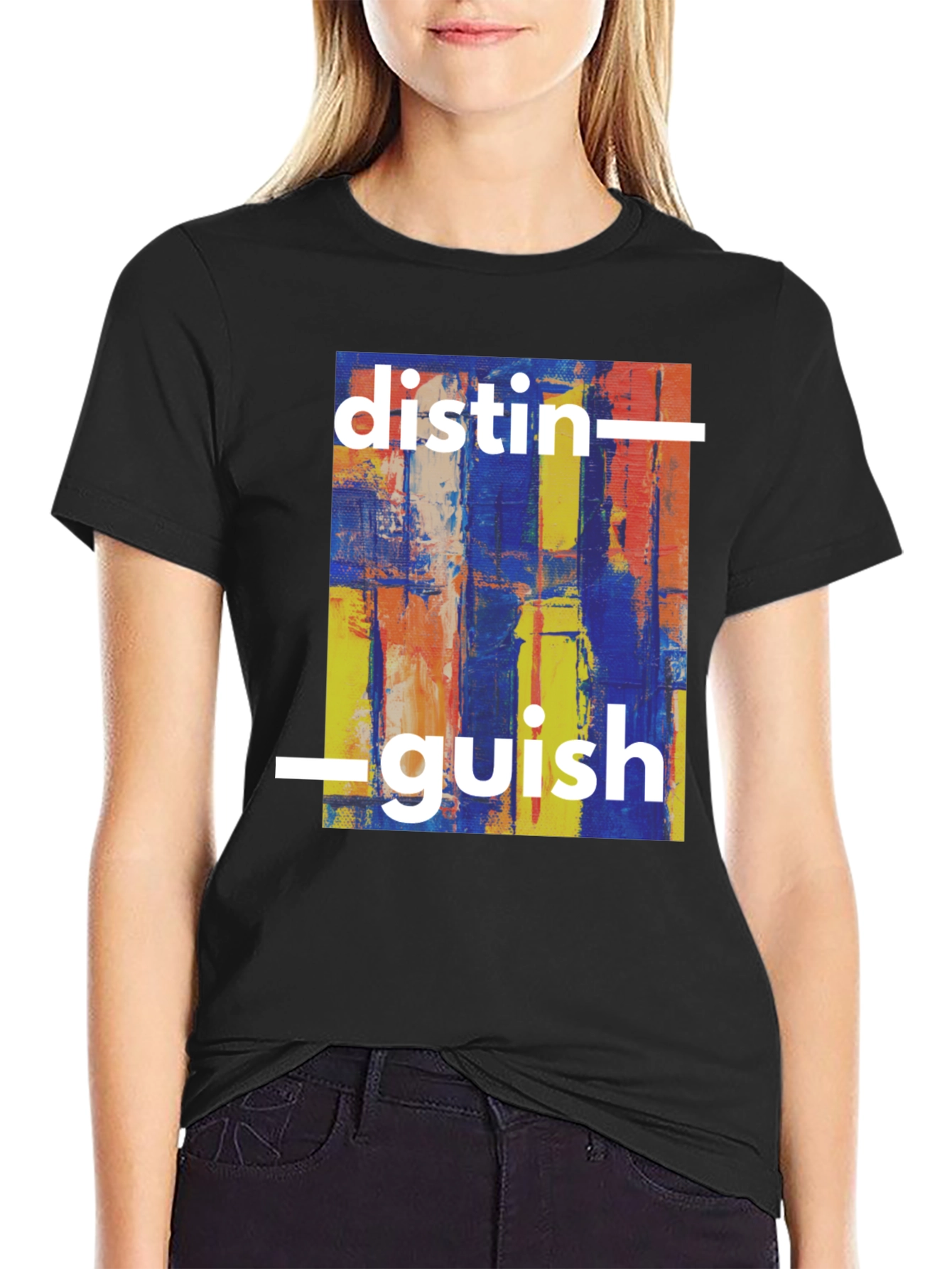 Distinguish Abstract Art Graphic T-Shirt