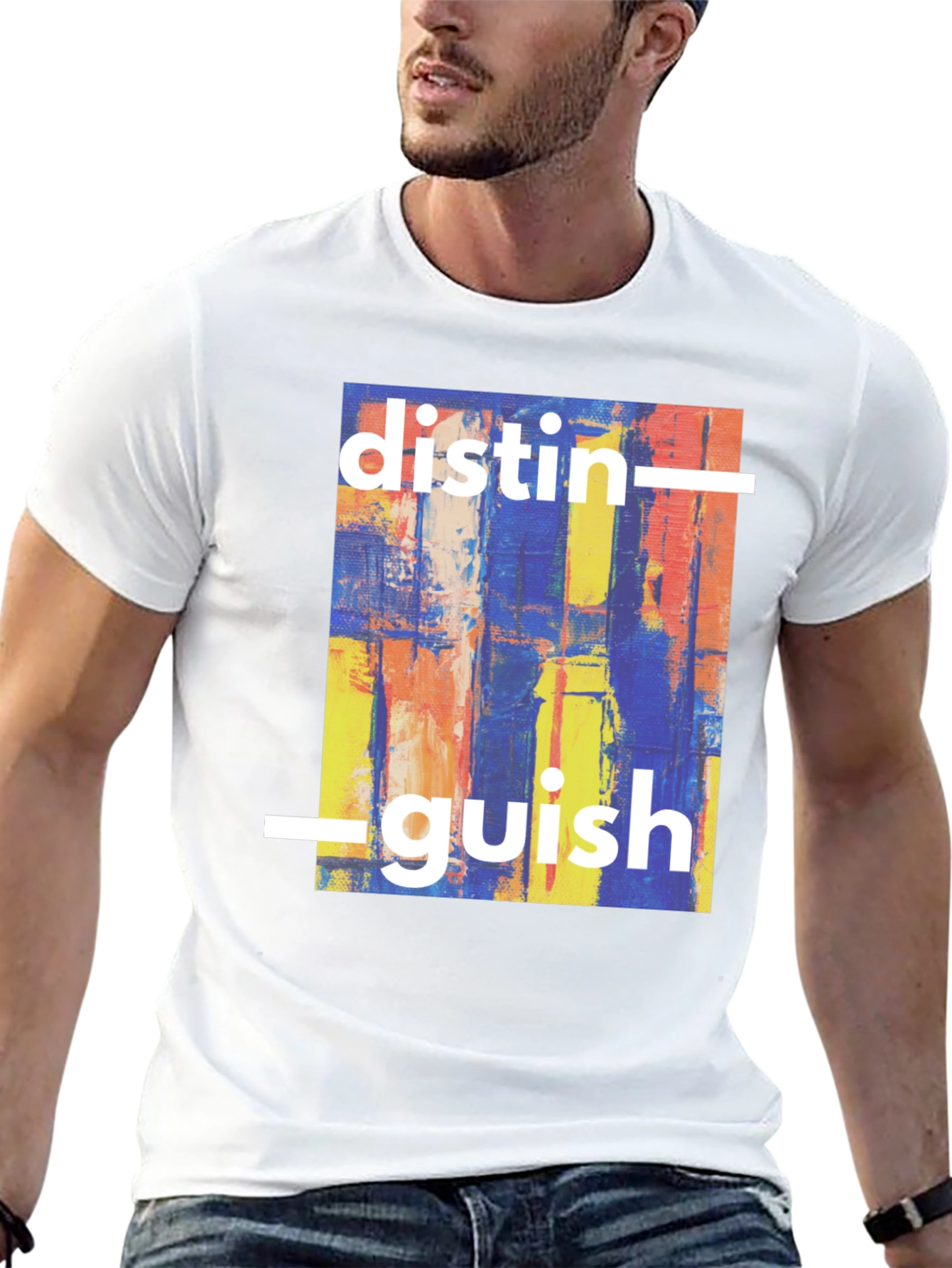 Distinguish Abstract Art Graphic T-Shirt