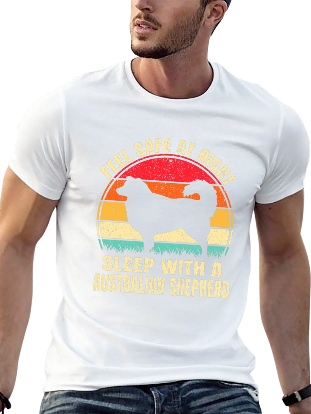 Feel Safe Australian Shepherd T-Shirt