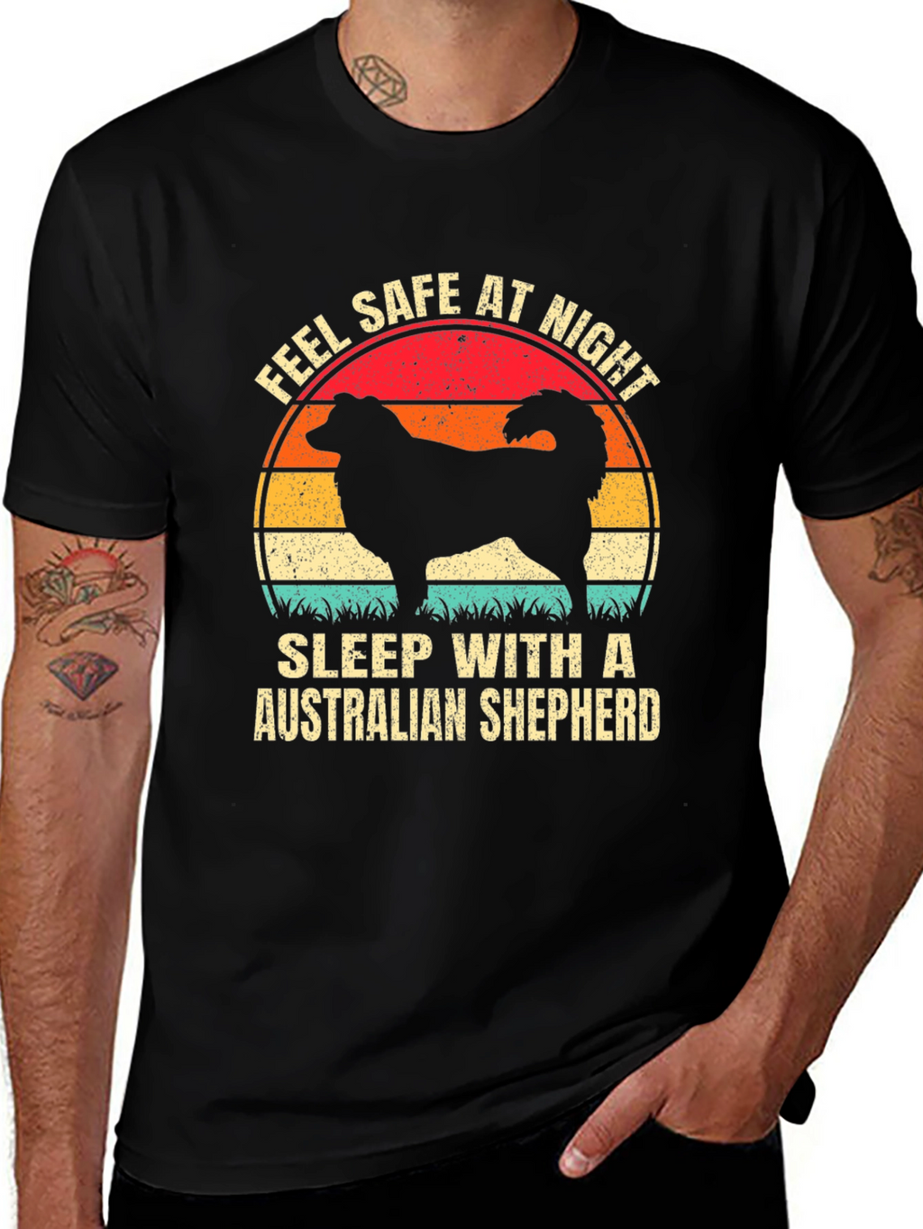 Feel Safe Australian Shepherd T-Shirt