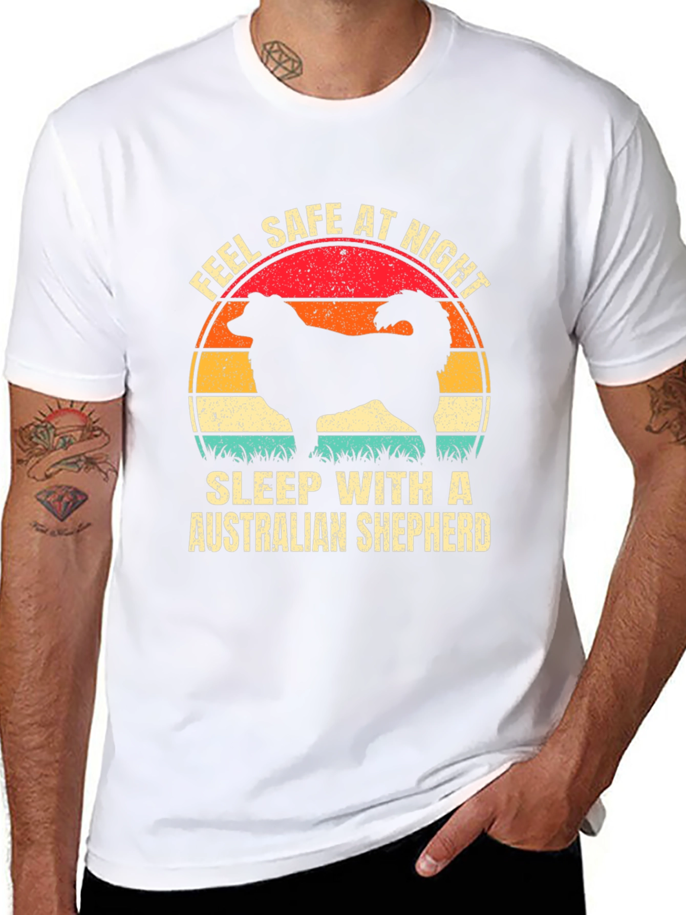 Feel Safe Australian Shepherd T-Shirt