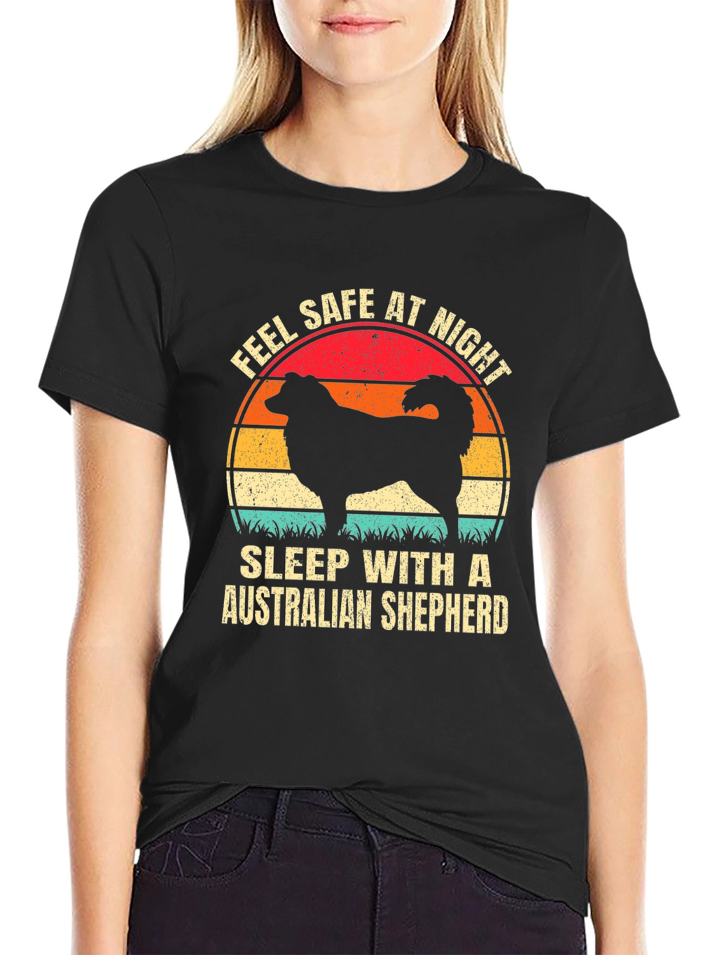 Feel Safe Australian Shepherd T-Shirt