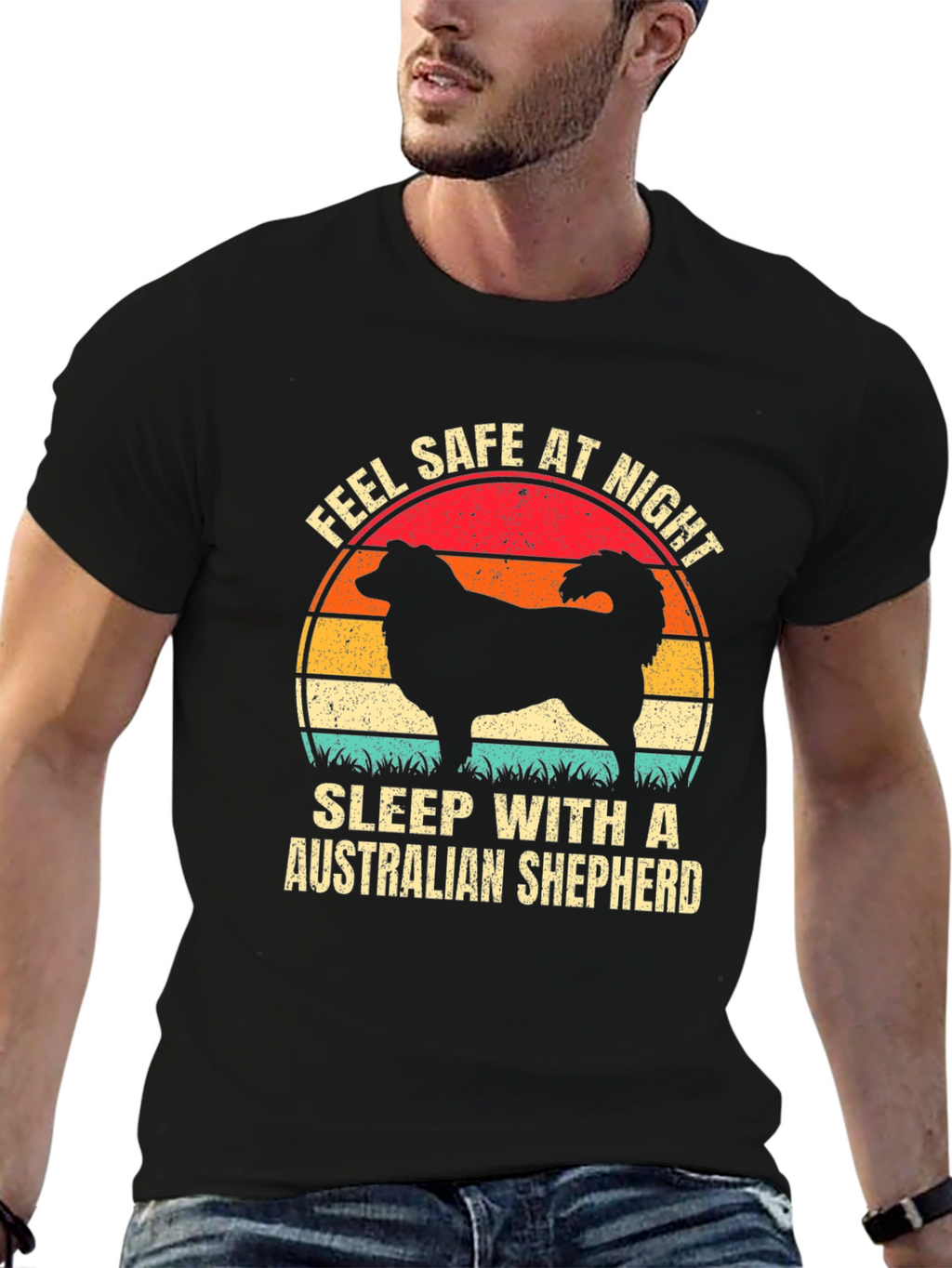 Feel Safe Australian Shepherd T-Shirt