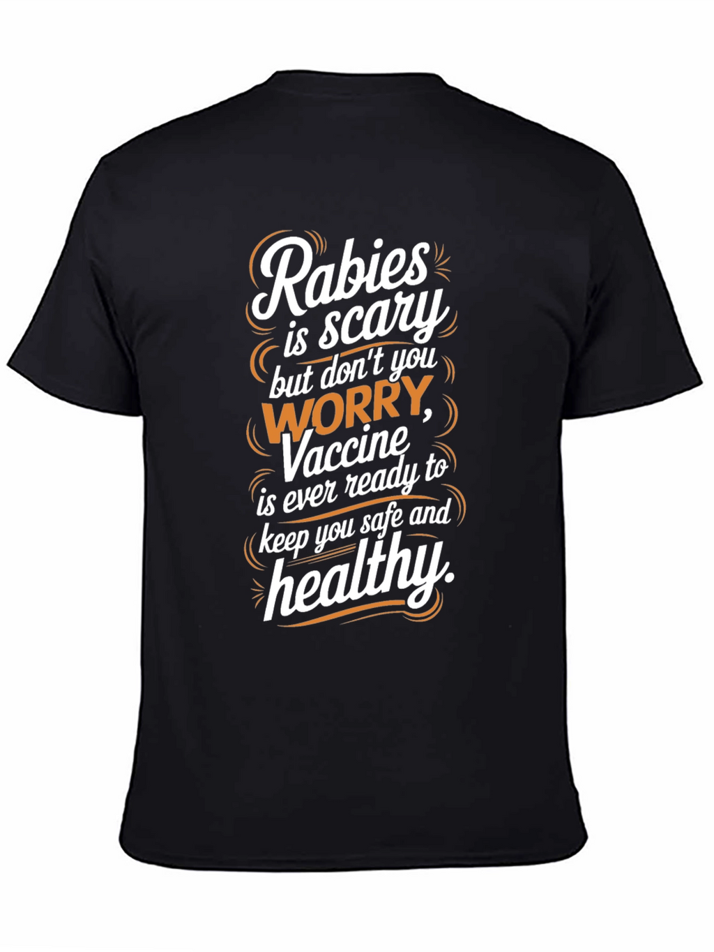 Rabies Awareness Black T-Shirt