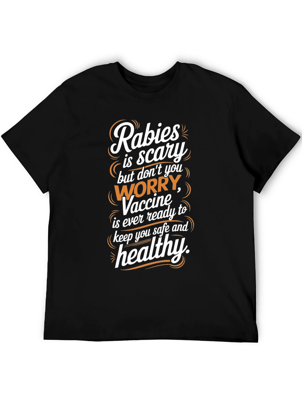 Rabies Awareness Black T-Shirt